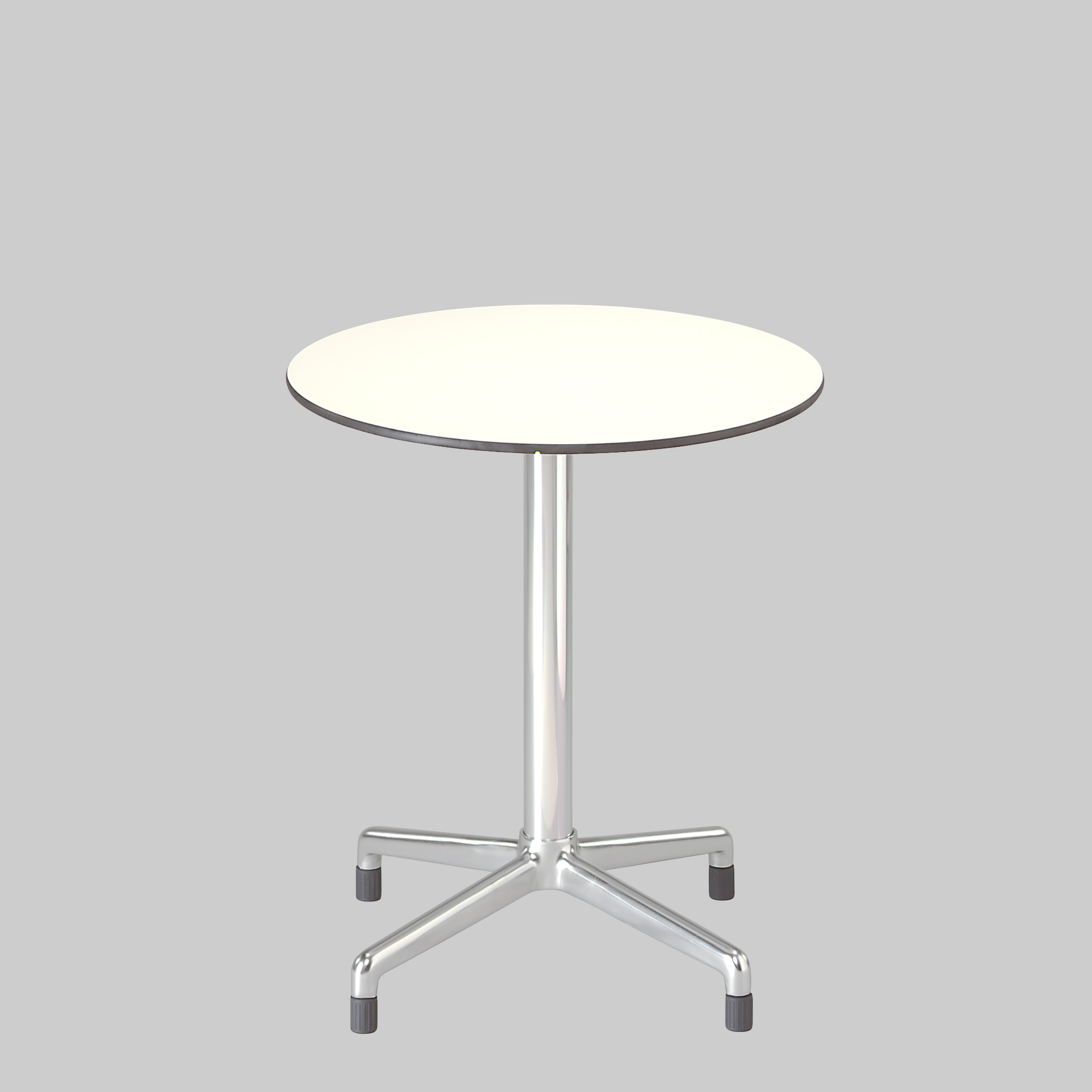 Sitztisch SPLASH Ø80 Weiss / Aluminium mieten bei ADEXPO