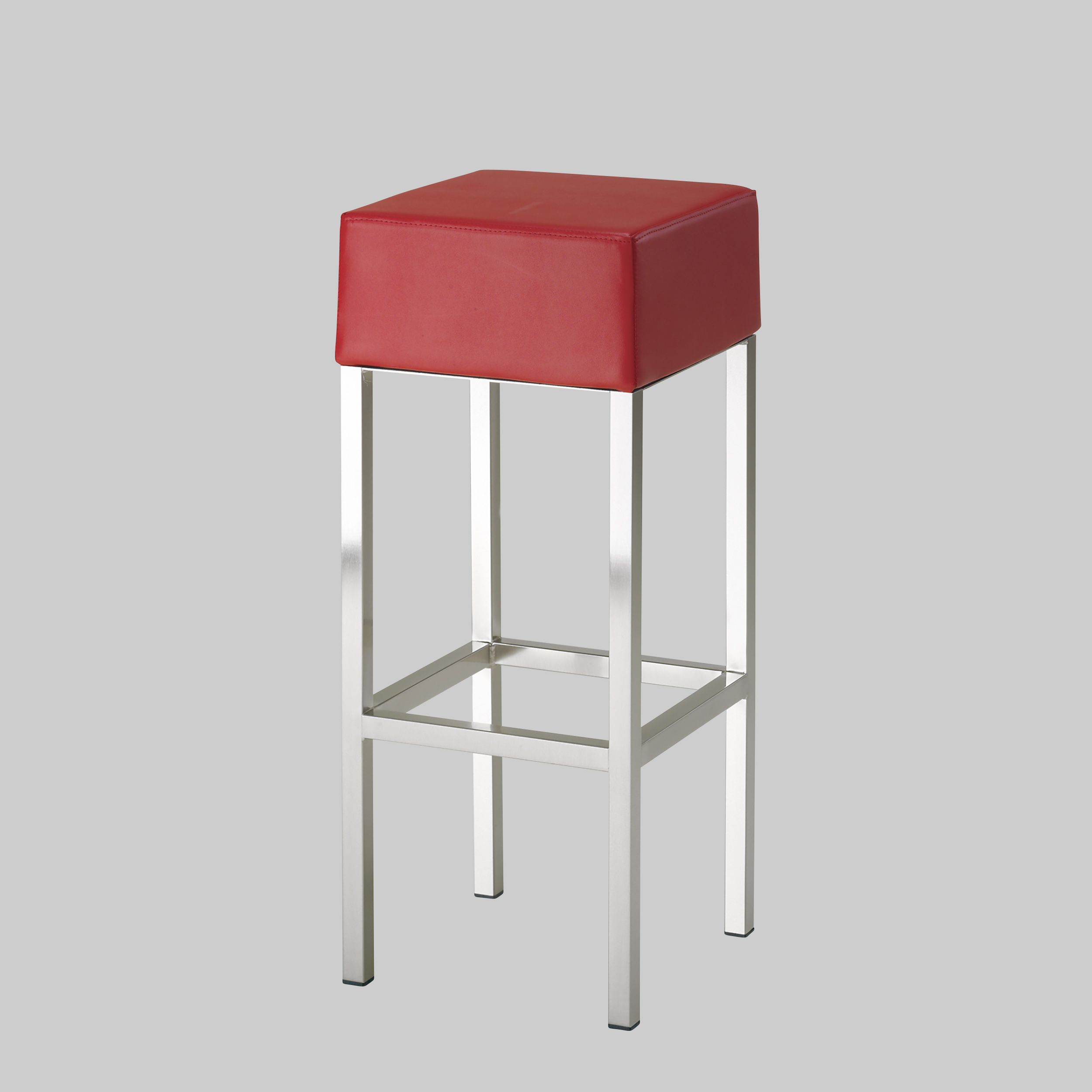 Barhocker VERO Rot / Edelstahl mieten bei ADEXPO