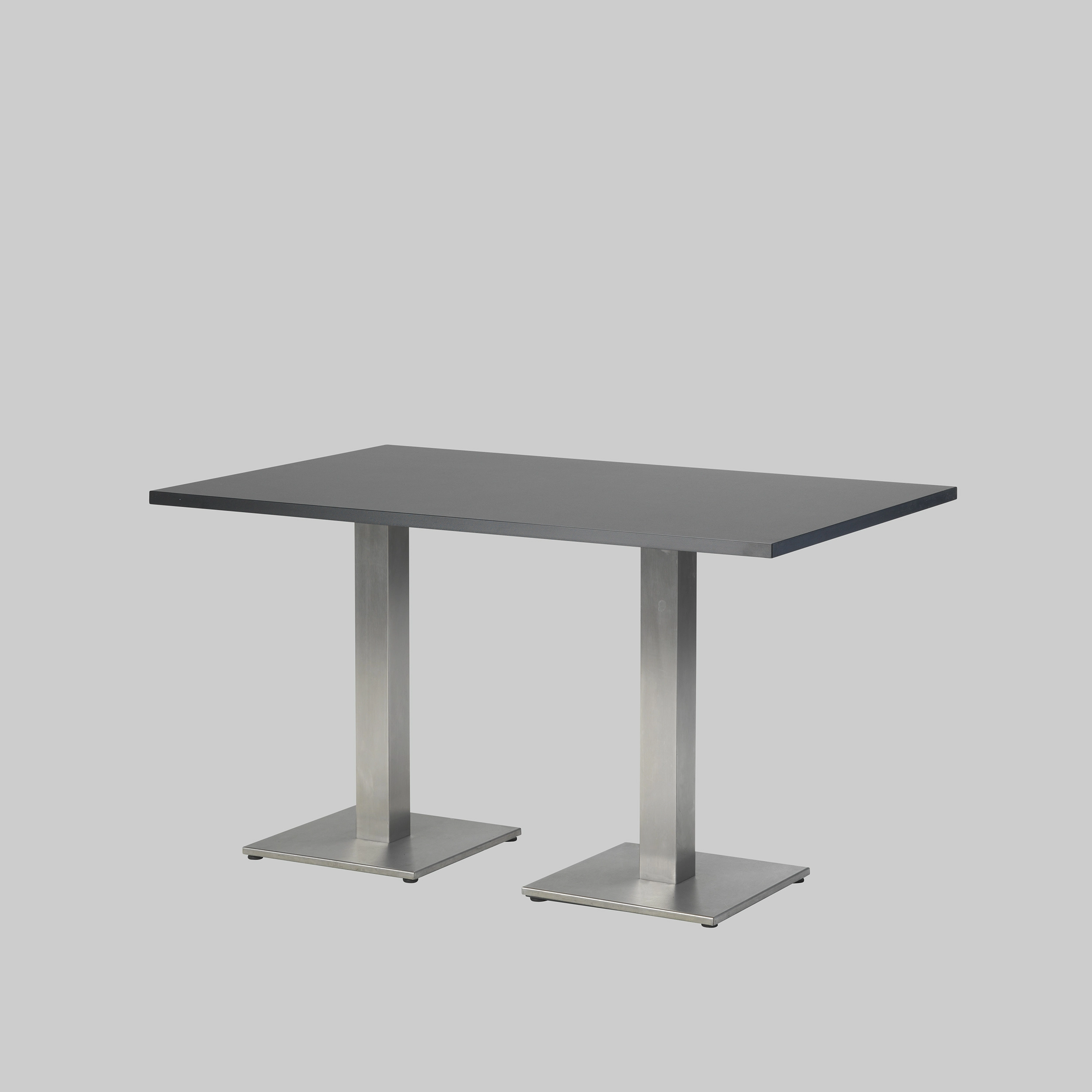 Sitztisch 2-MEET-YOU 130×80 Schwarz / Edelstahl mieten bei ADEXPO