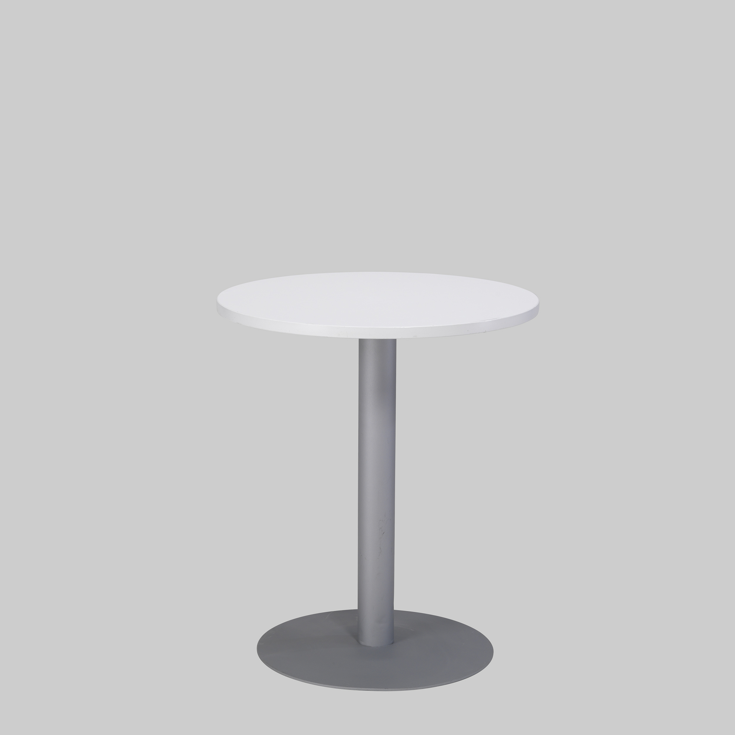 Sitztisch PUB Ø65 Weiss / Aluminium mieten bei ADEXPO