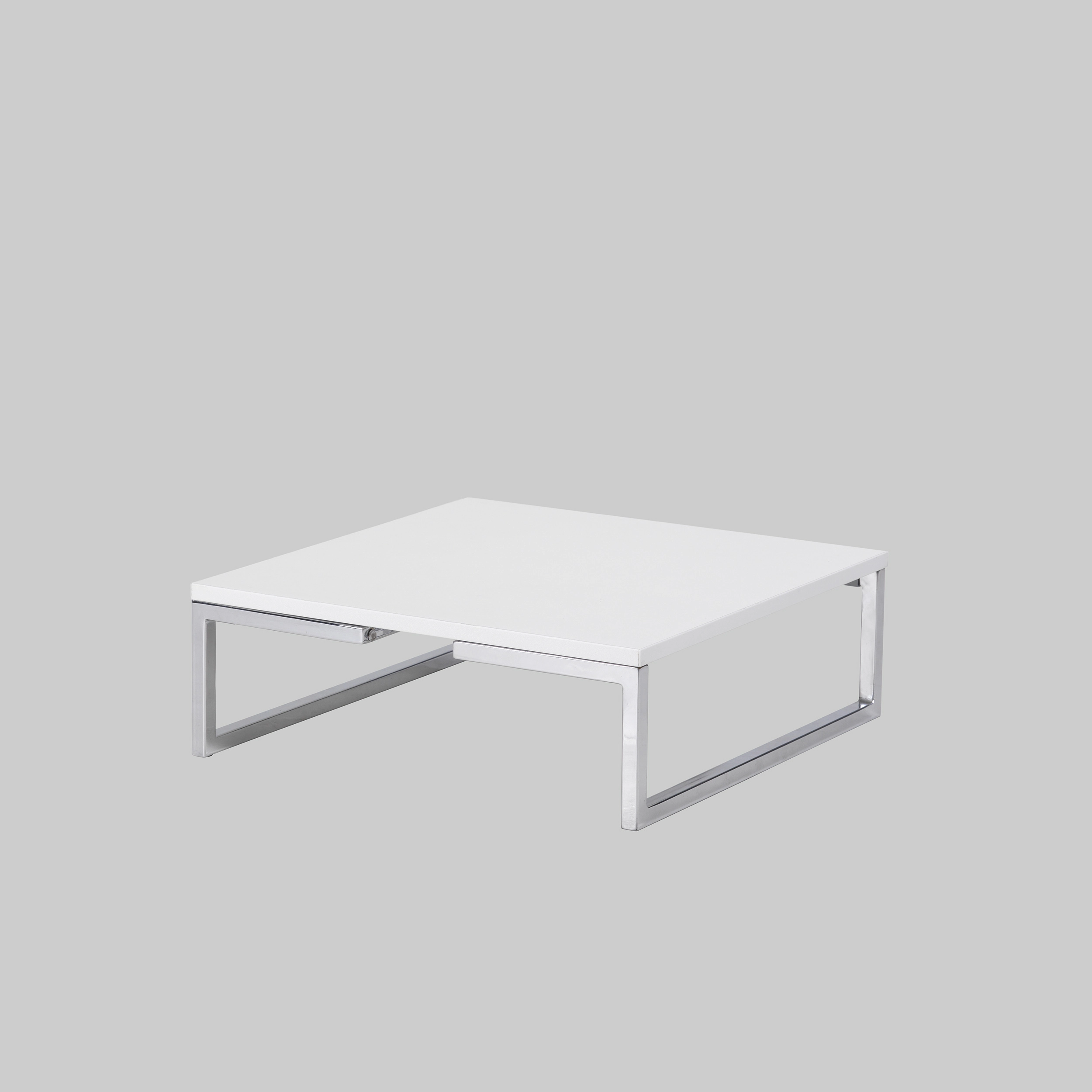 Beistelltisch MIRROR 55×55 Weiss / Chrom mieten bei ADEXPO