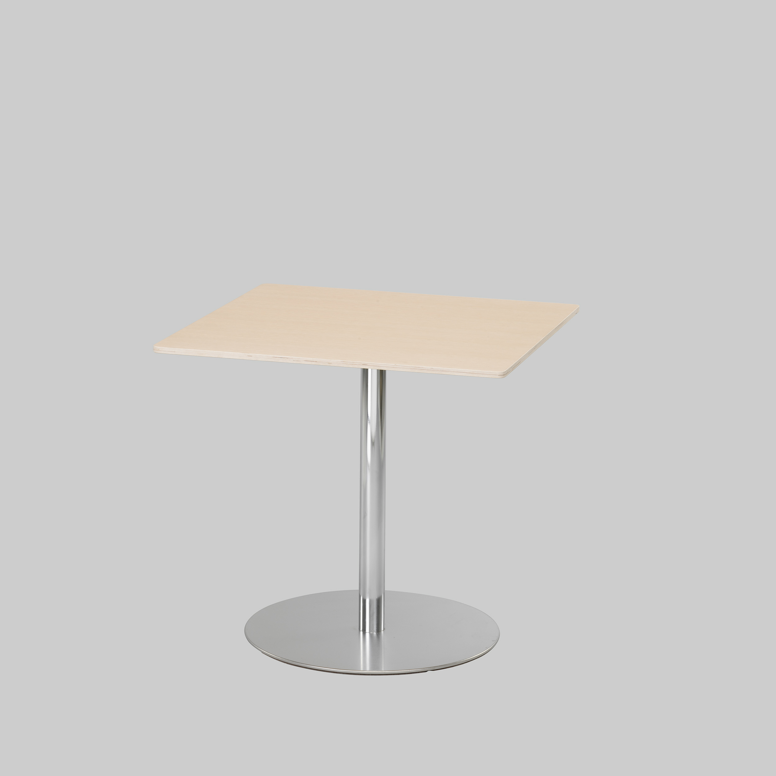 Sitztisch BRIO 80×80 Eiche / Chrom mieten bei ADEXPO
