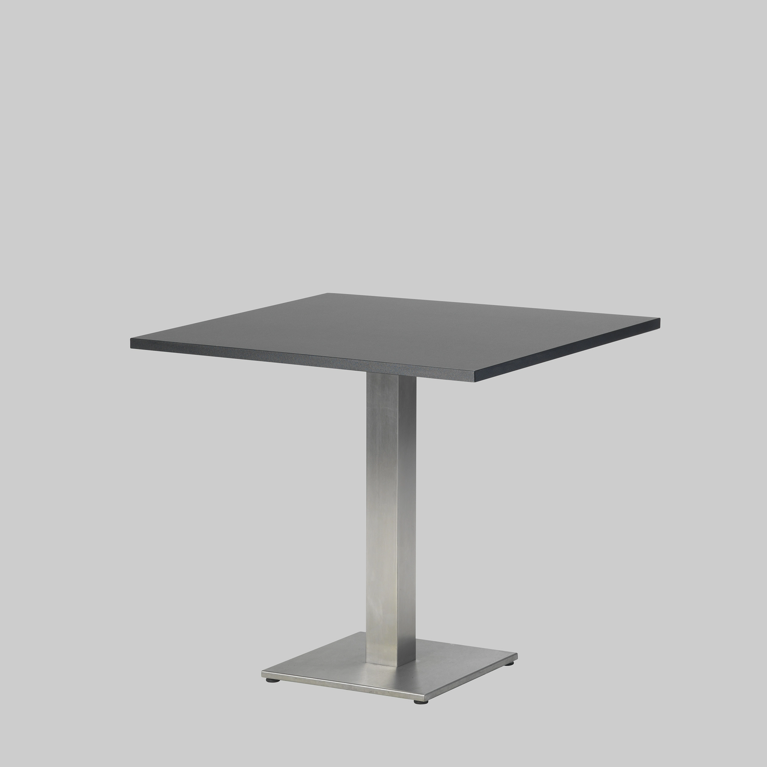Sitztisch 2-MEET-YOU 80×80 Schwarz / Edelstahl mieten bei ADEXPO