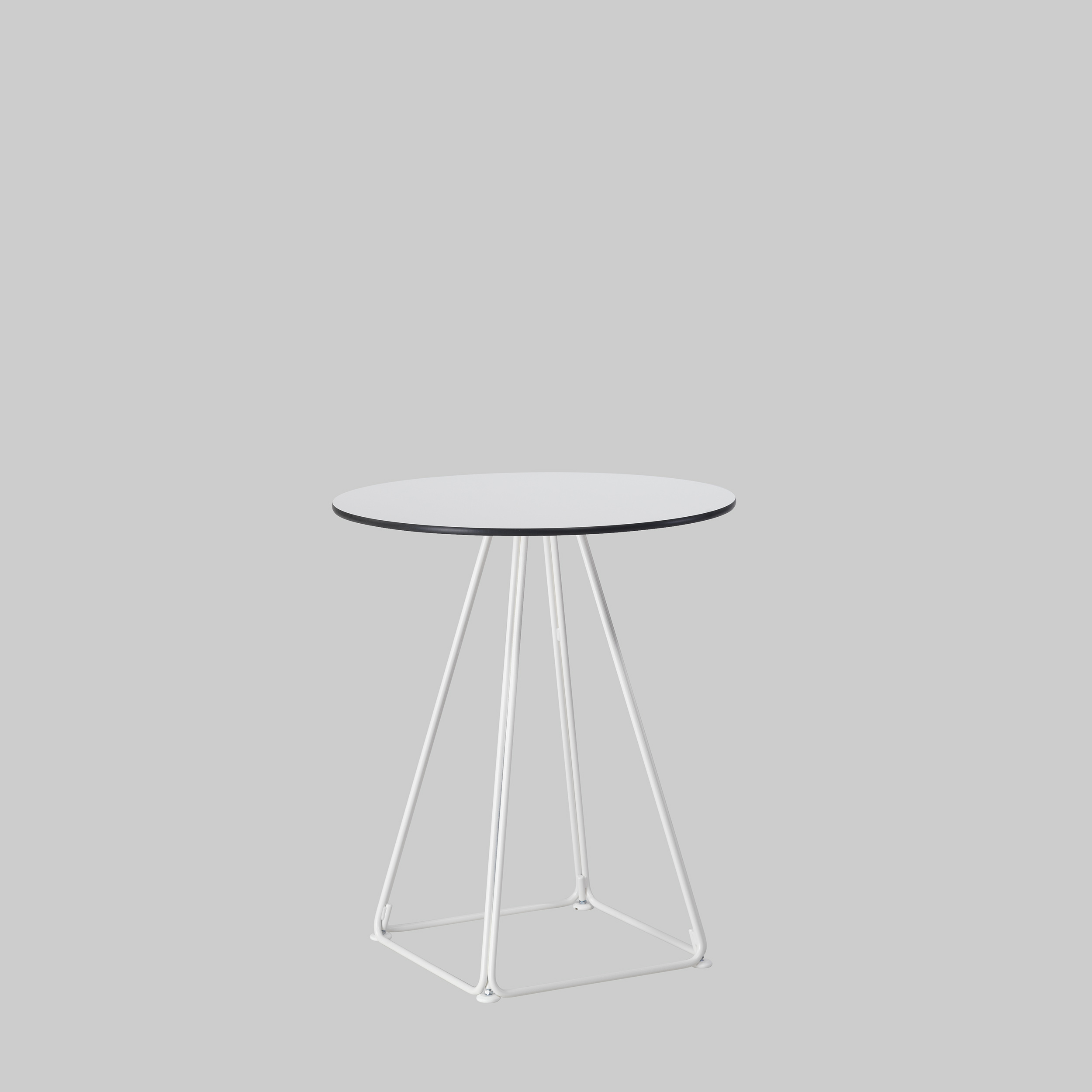 Sitztisch LUNAR Ø64 Weiss / Weiss mieten bei ADEXPO