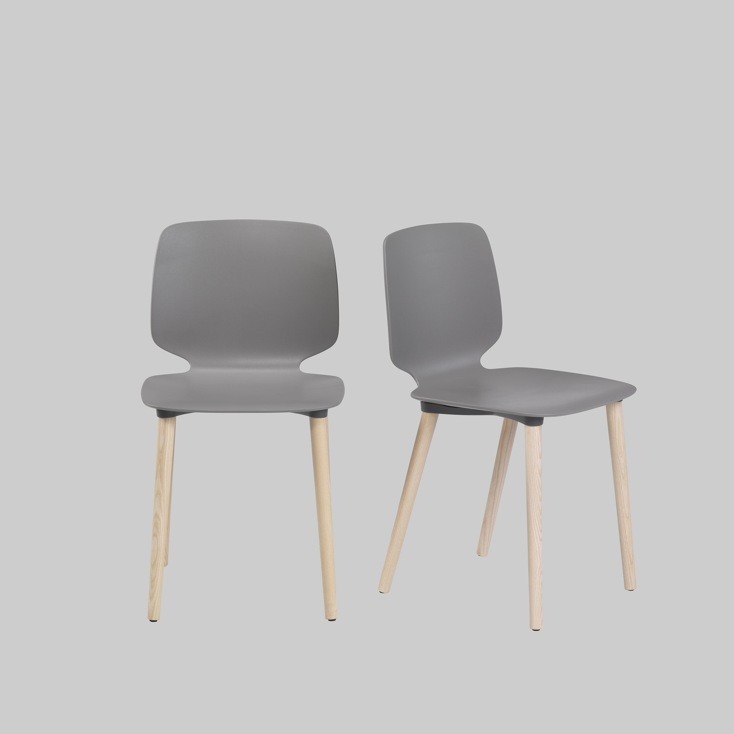 Stuhl BABILA Grau / Esche mieten bei ADEXPO