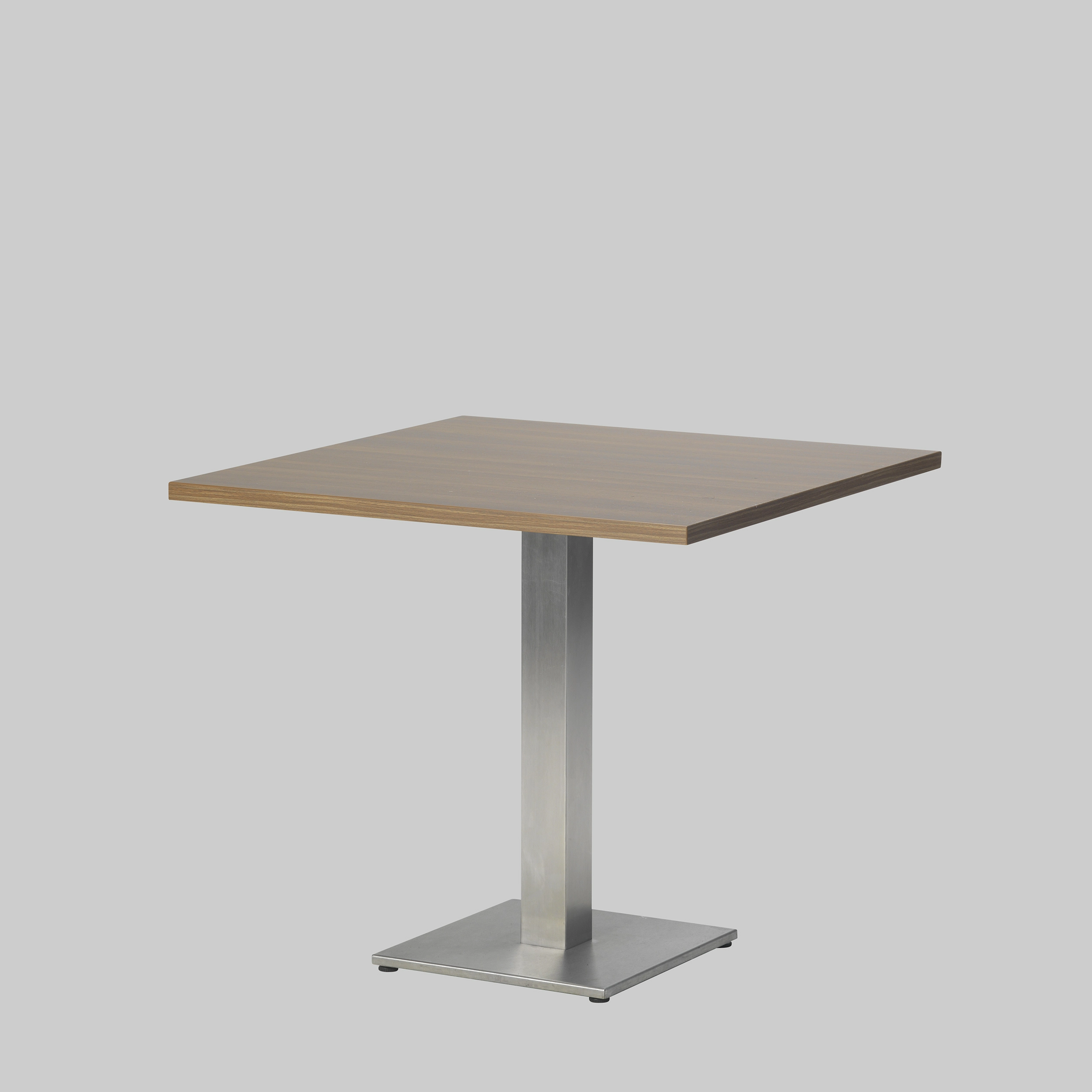 Sitztisch 2-MEET-YOU 80×80 Walnuss / Edelstahl mieten bei ADEXPO