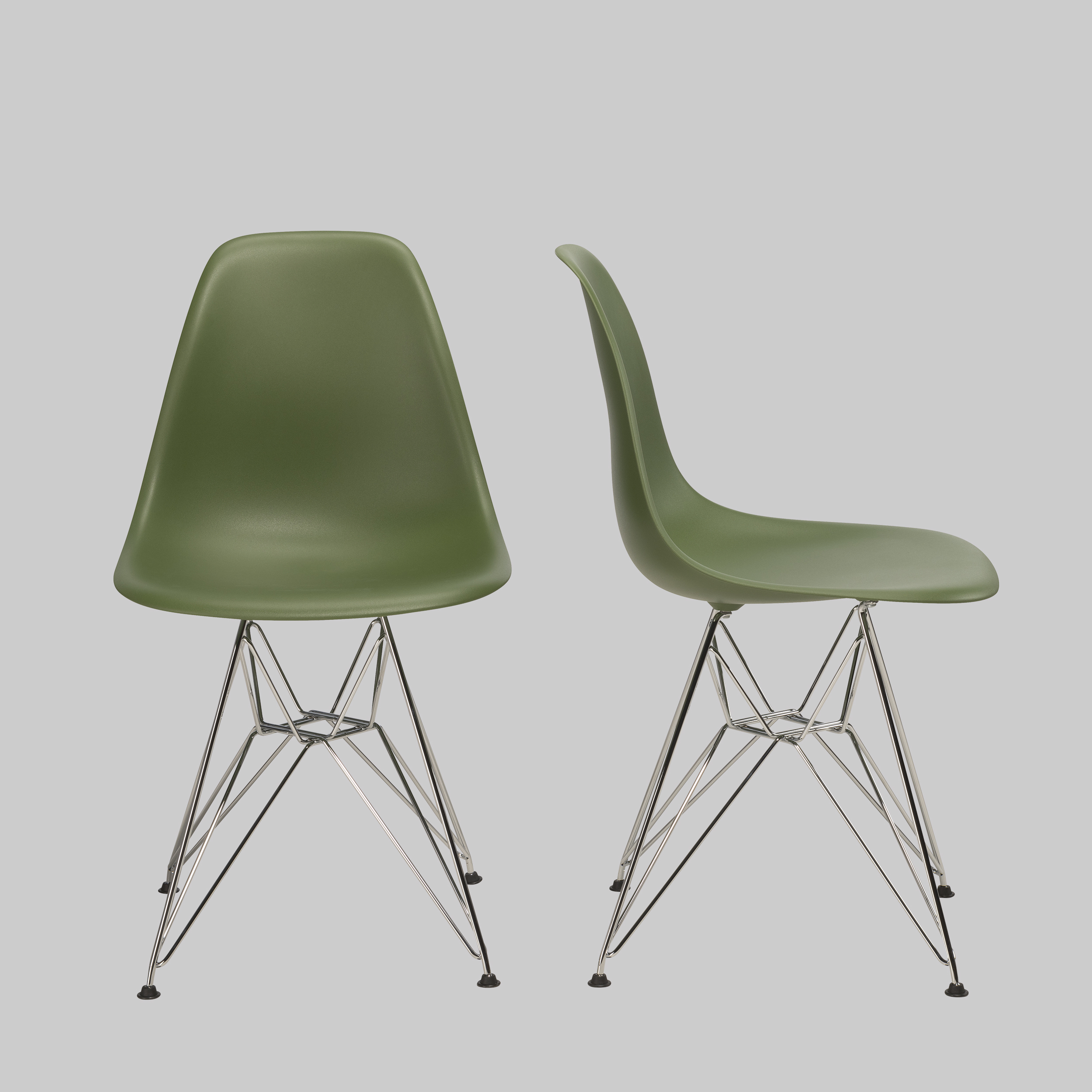 Stuhl VITRA Grün / Chrom mieten bei ADEXPO