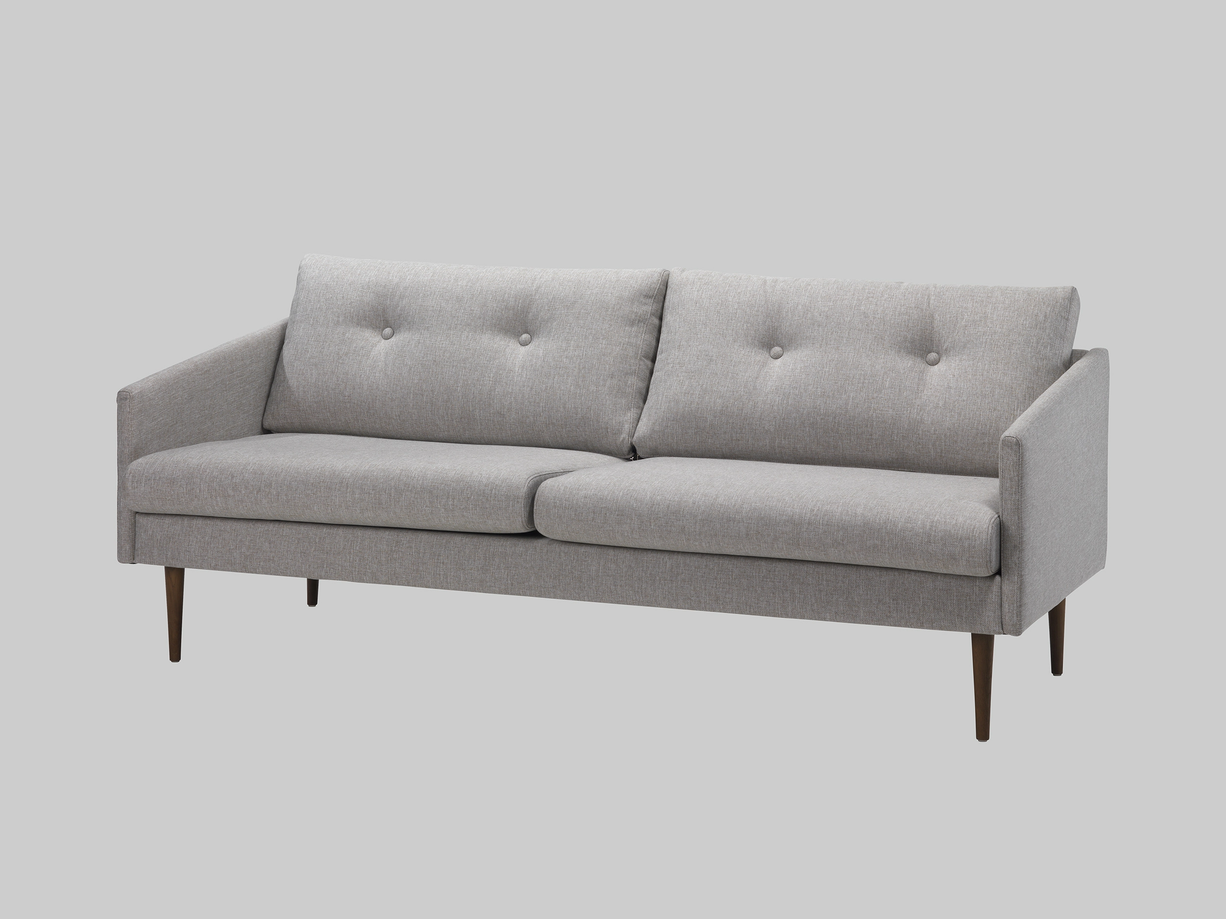 Sofa SVEG 3 Sandgrau / Holz mieten bei ADEXPO