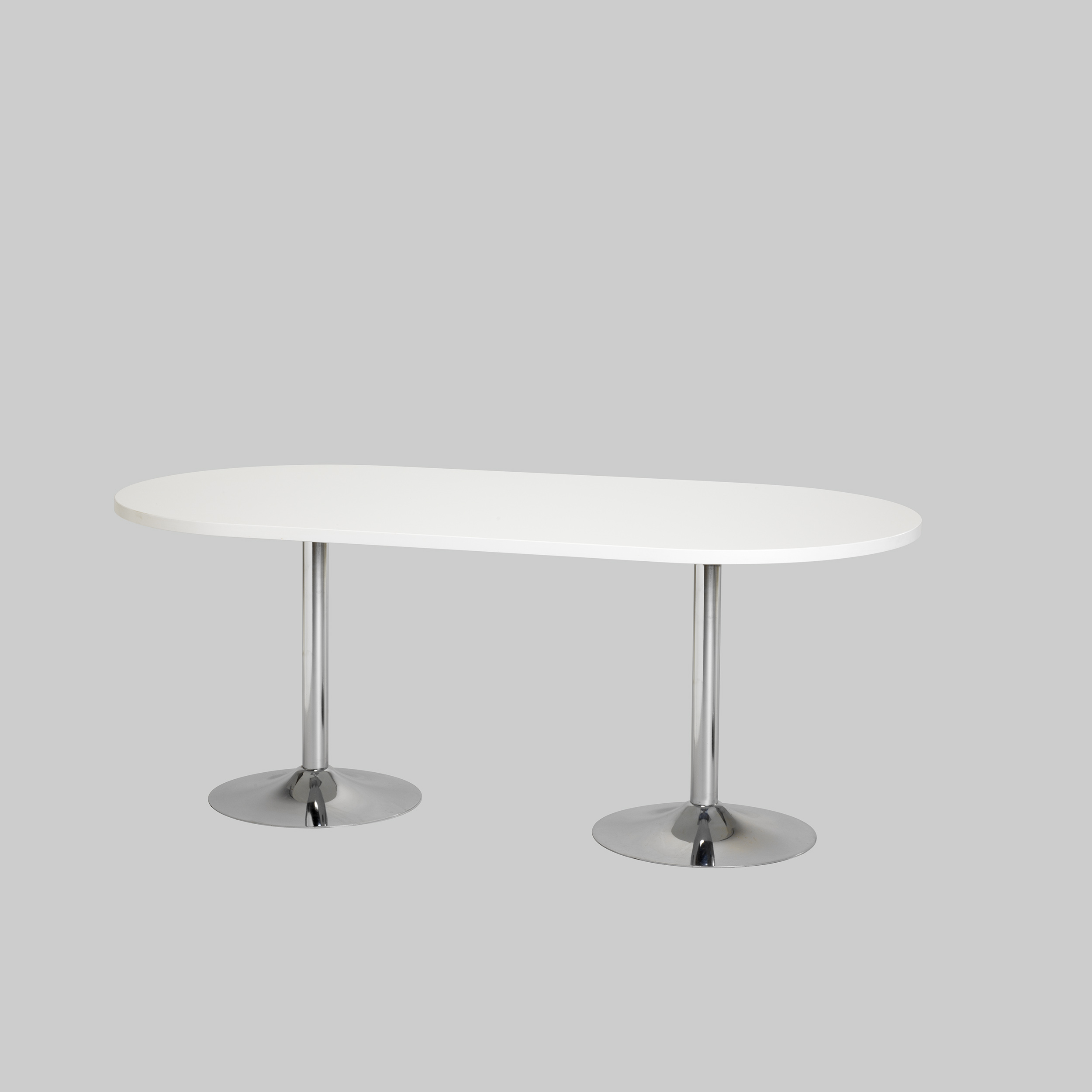 Sitztisch TROMPET 180×90 Weiss / Chrom mieten bei ADEXPO