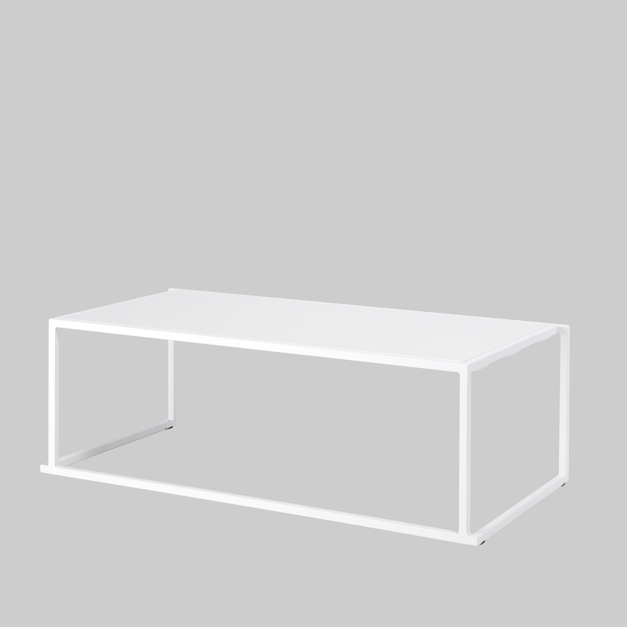 Beistelltisch QUADRUM 120×60 Weiss / Weiss mieten bei ADEXPO