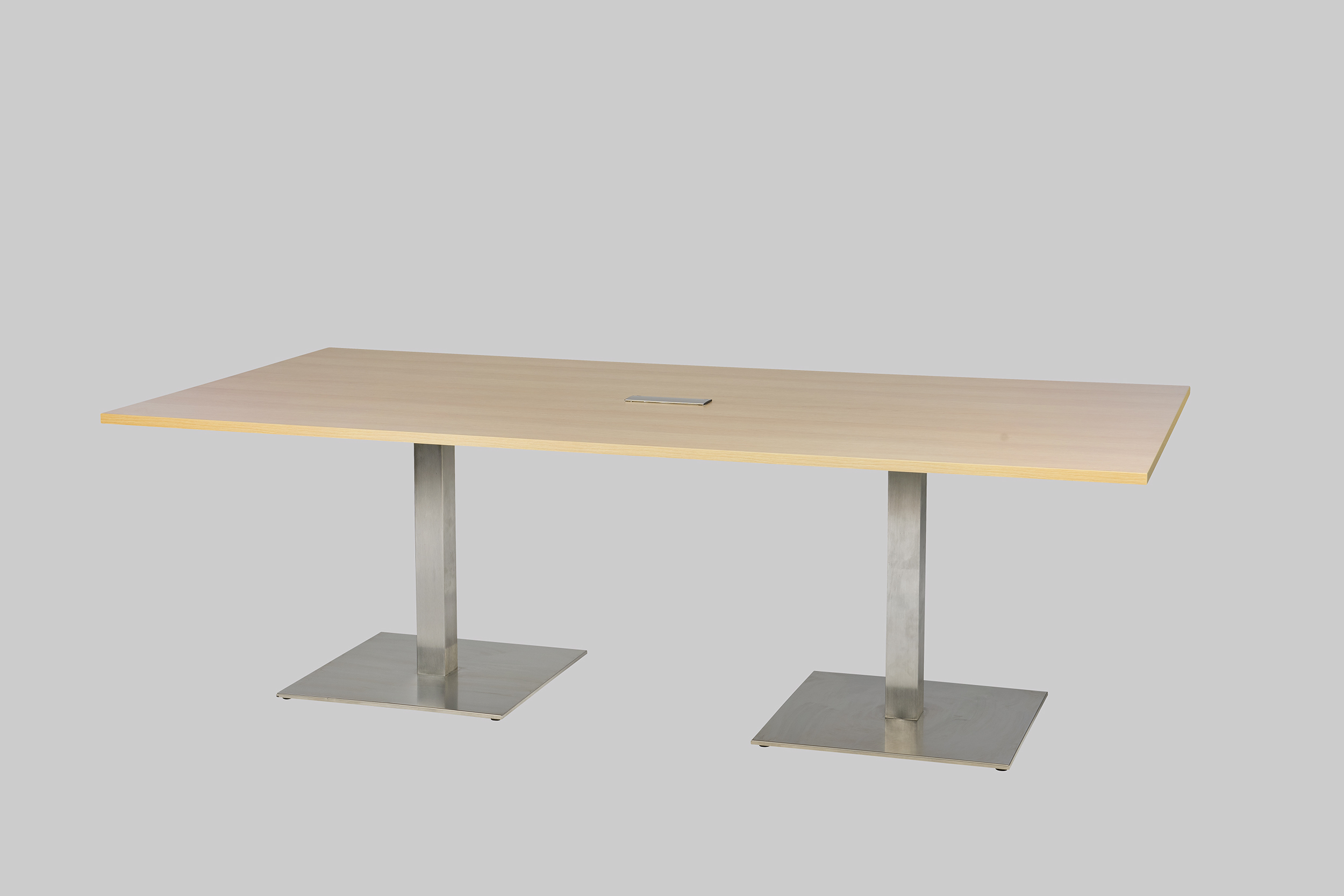 Sitztisch 2-MEET-YOU 240×120 PWR Eiche / Edelstahl mieten bei ADEXPO