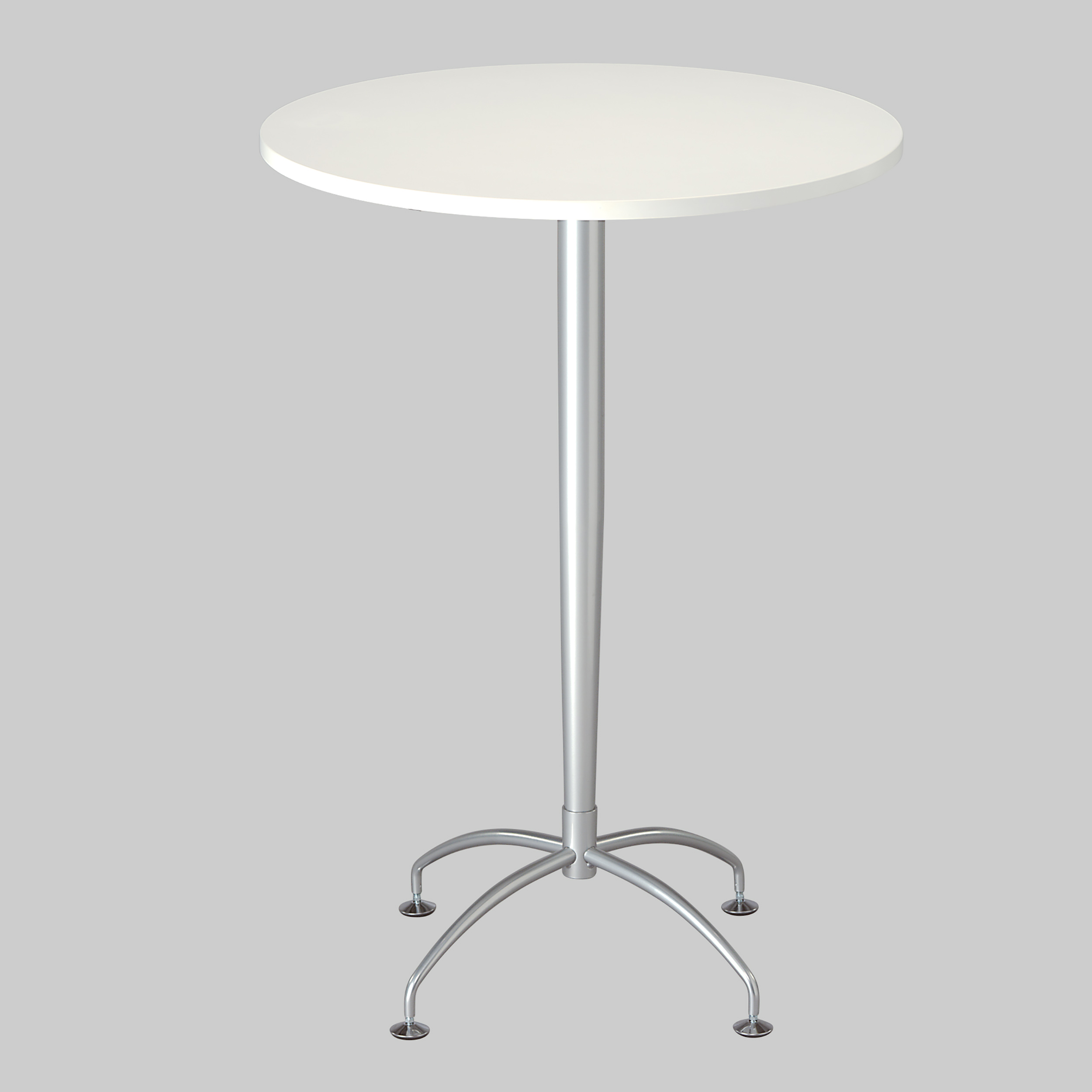 Stehtisch RAUT Ø80 Weiss / Aluminium mieten bei ADEXPO