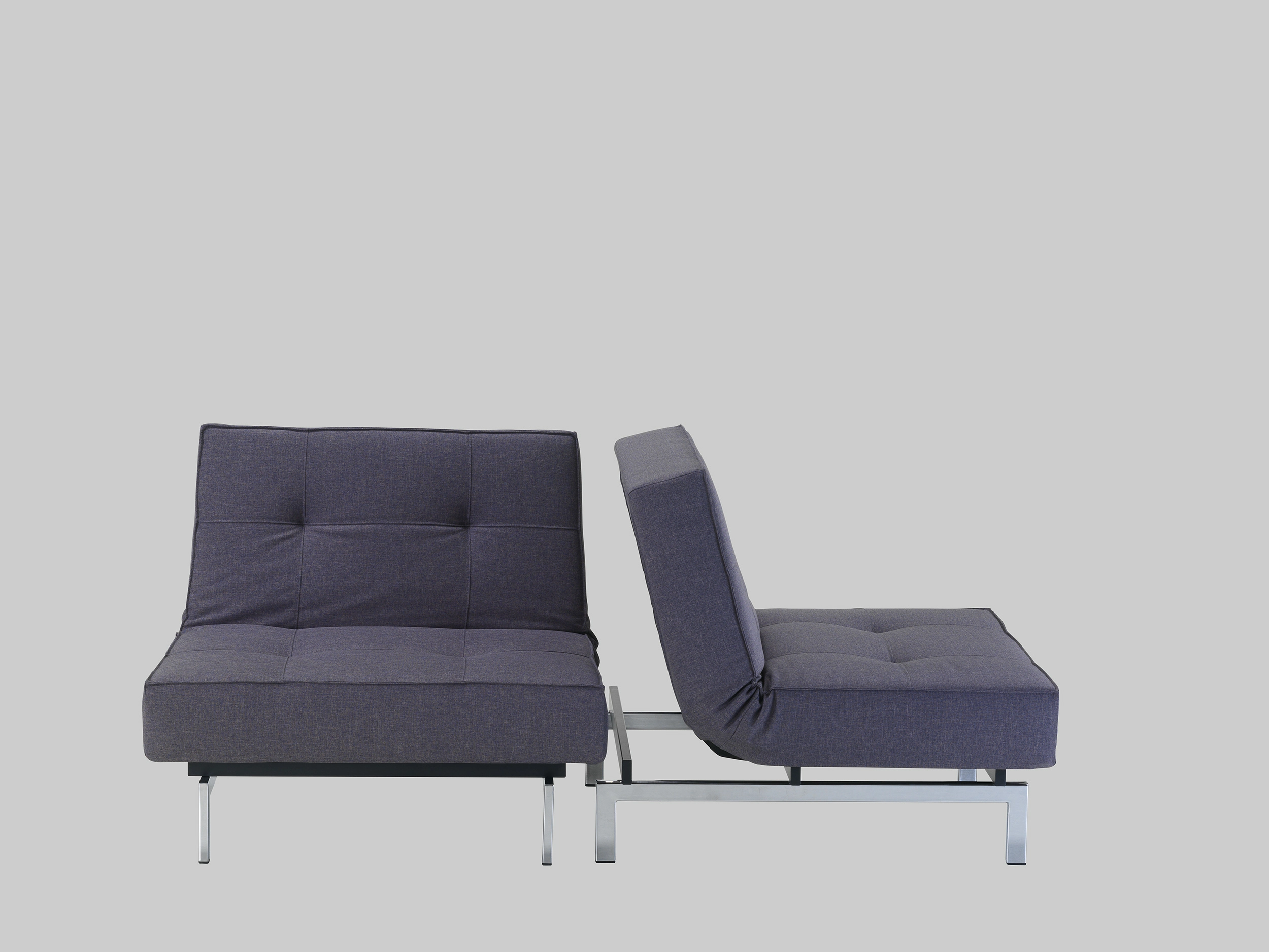 Sessel LAIDBACK Dunkelgrau / Chrom mieten bei ADEXPO