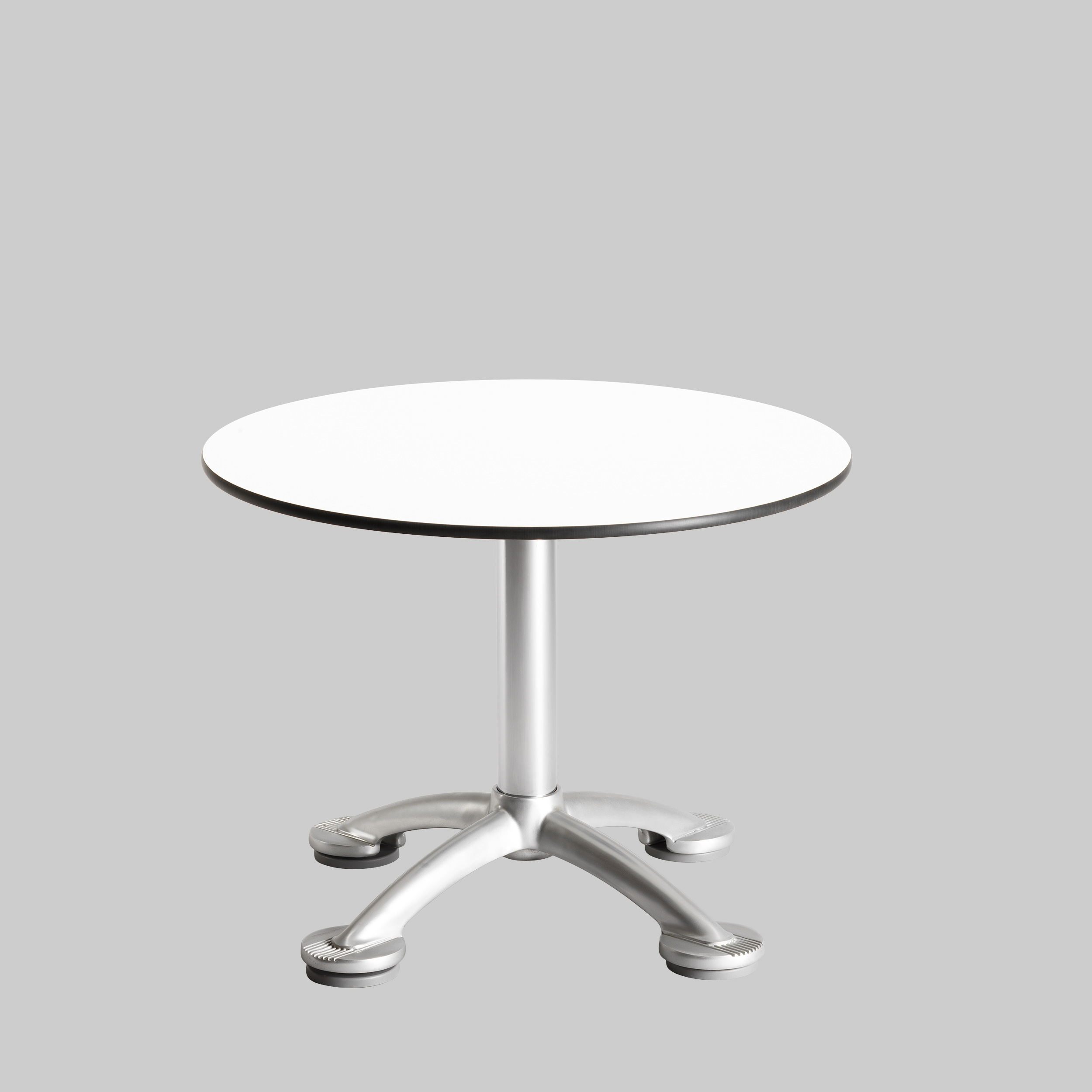 Beistelltisch PARIS Ø80 Weiss / Aluminium mieten bei ADEXPO
