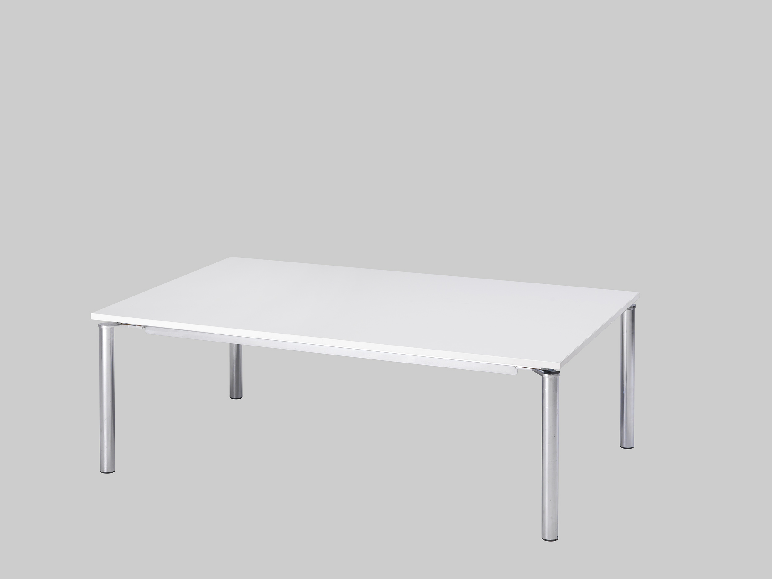 Beistelltisch ANGEL 130×80 Weiss / Chrom mieten bei ADEXPO