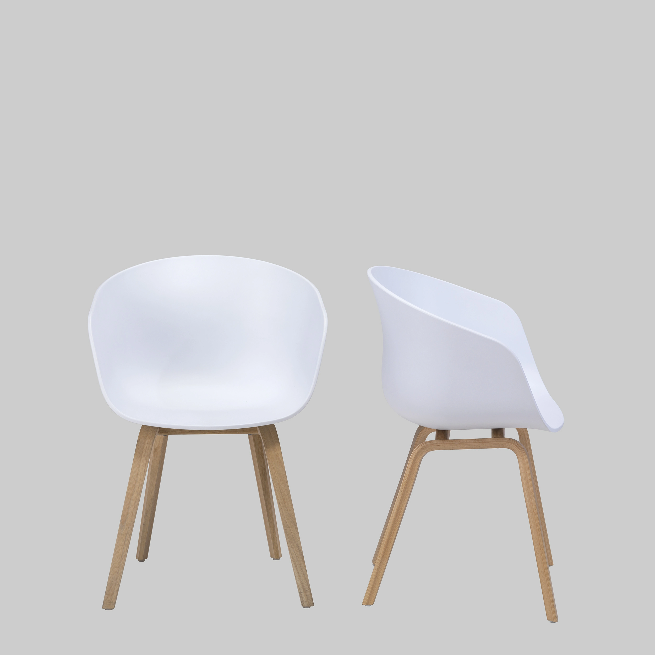 Stuhl ABOUT A CHAIR S640 Weiss / Eiche mieten bei ADEXPO