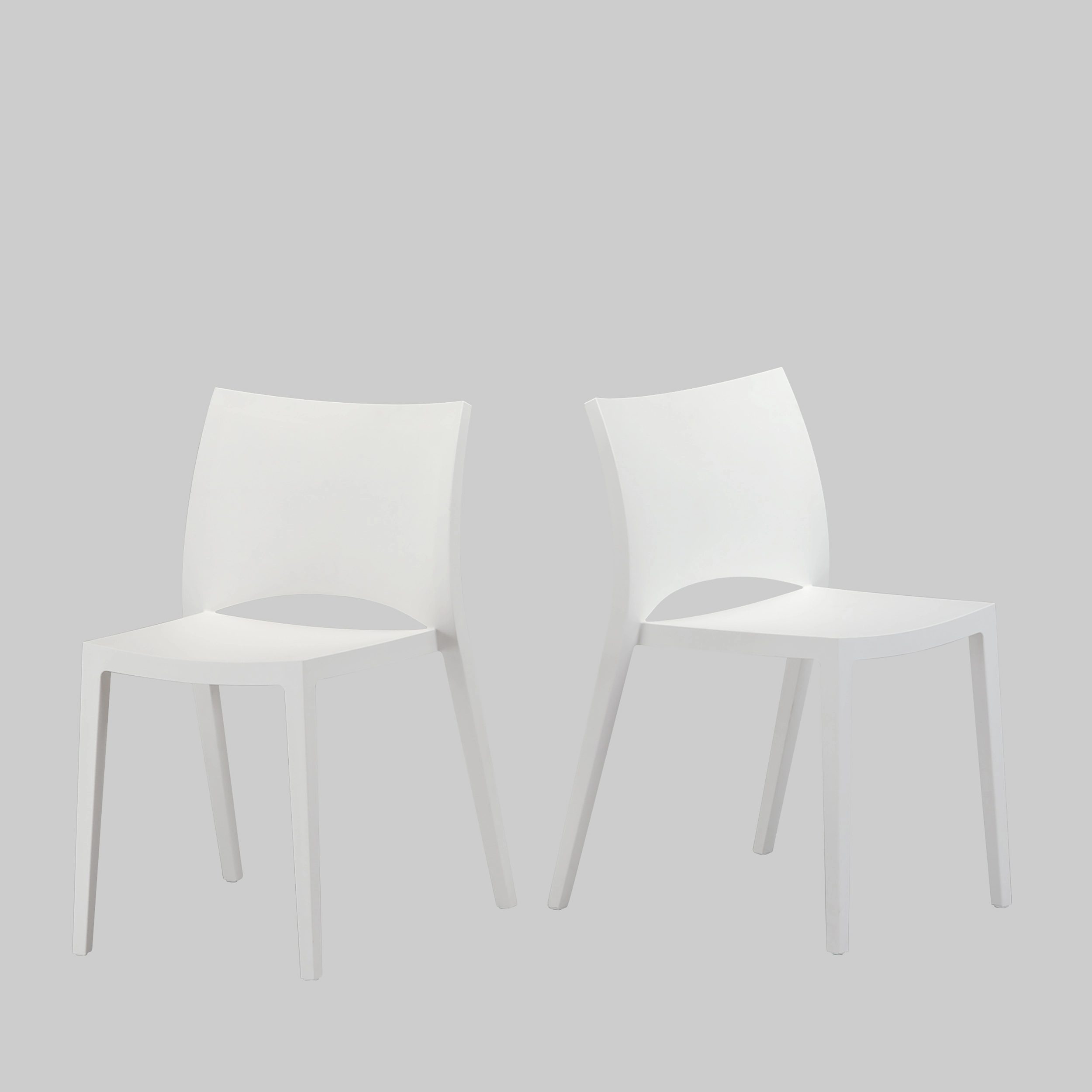 Stuhl AQUA Weiss / Weiss mieten bei ADEXPO