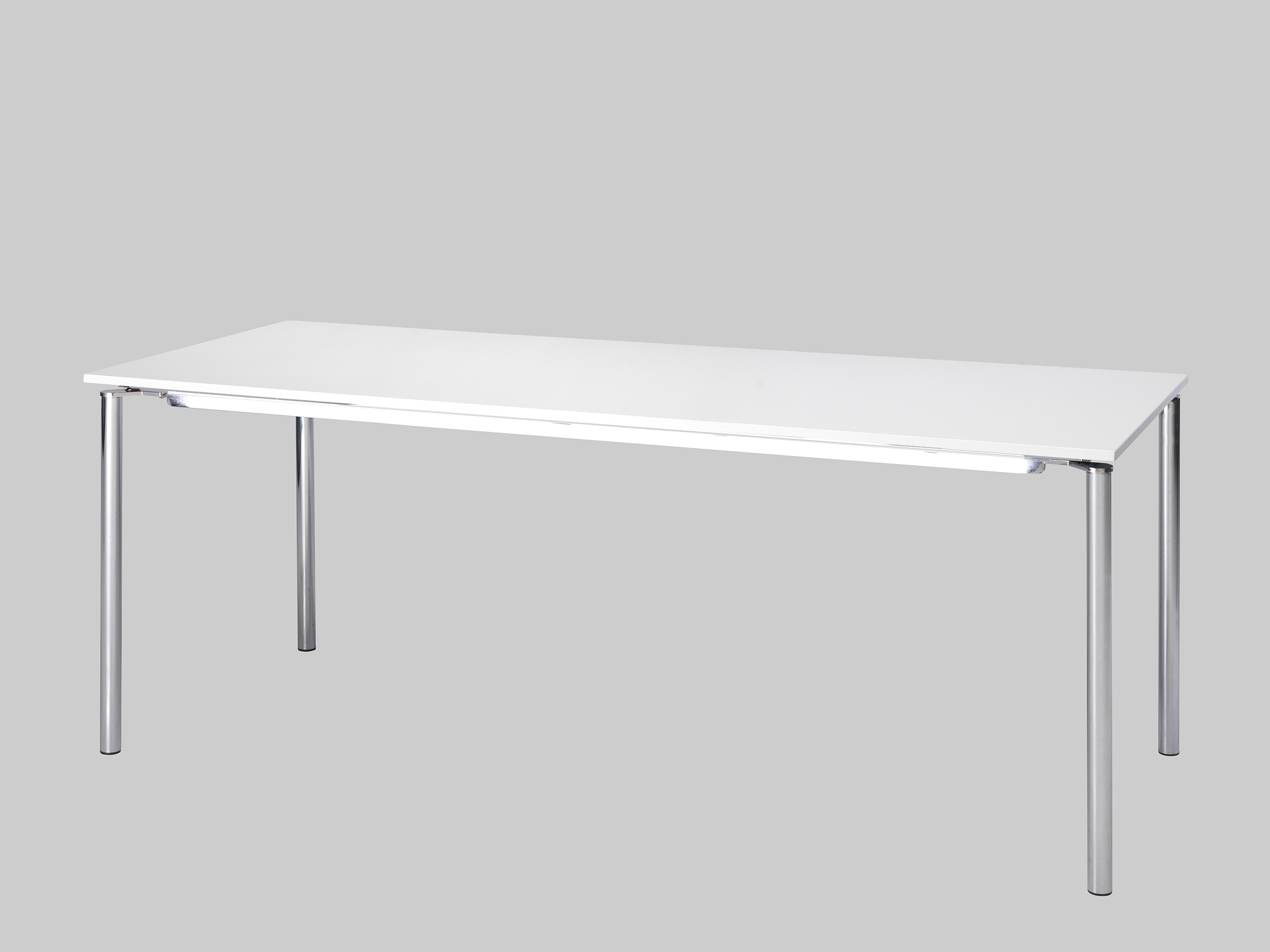 Sitztisch ANGEL 195×80 Weiss / Chrom mieten bei ADEXPO