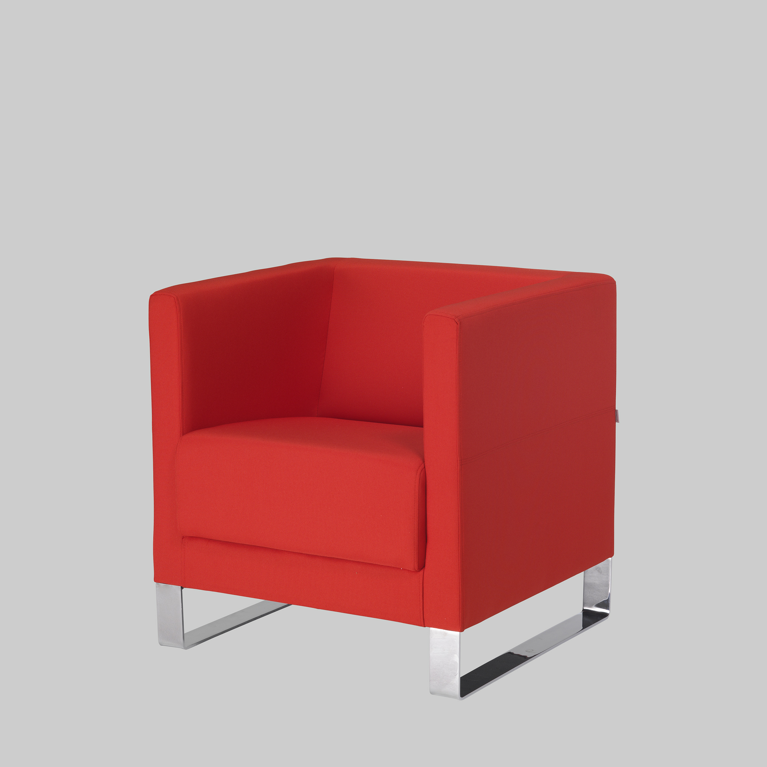 Sessel COLORADO Rot / Chrom mieten bei ADEXPO