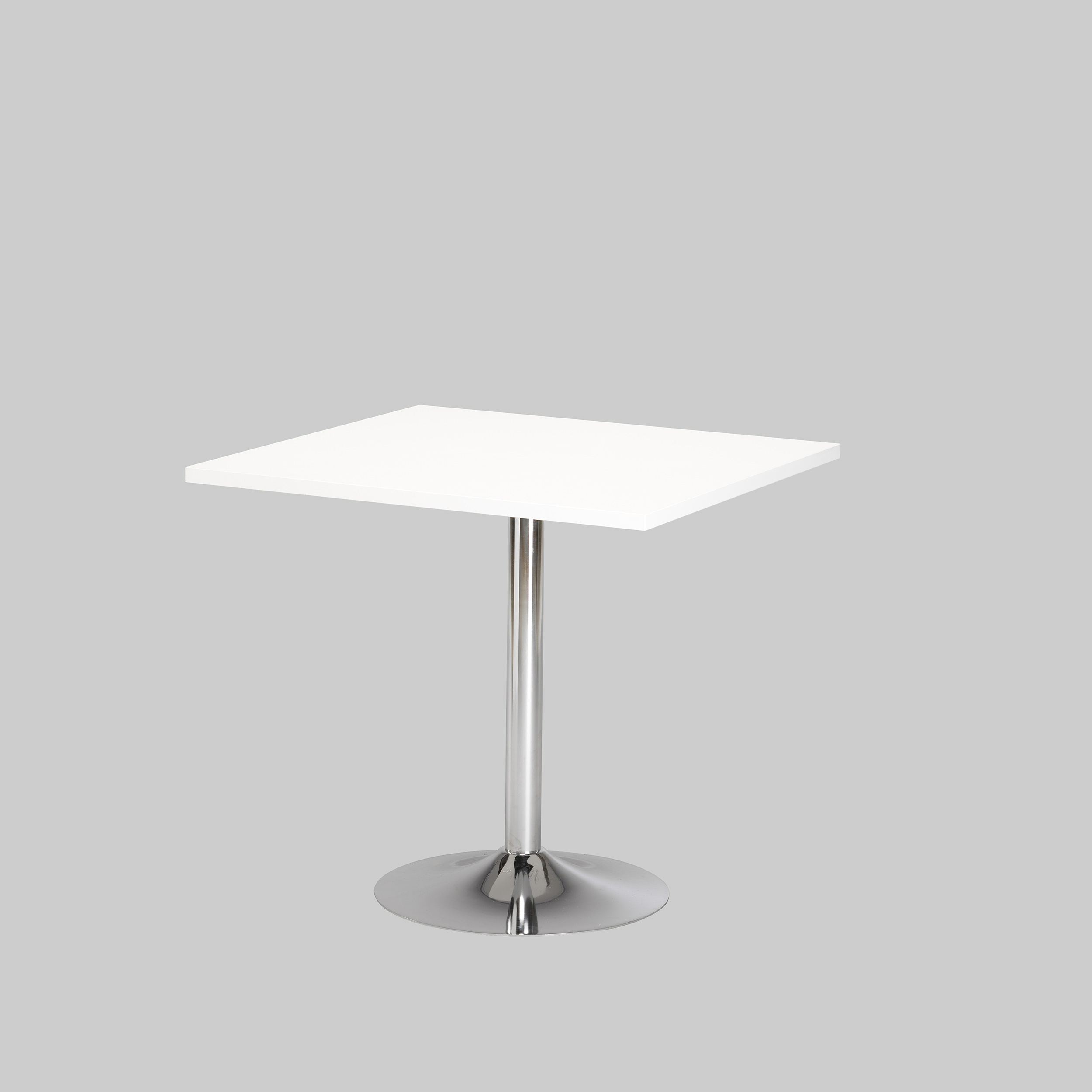 Sitztisch TROMPET 80×80 / T6418 Weiss / Chrom mieten bei ADEXPO