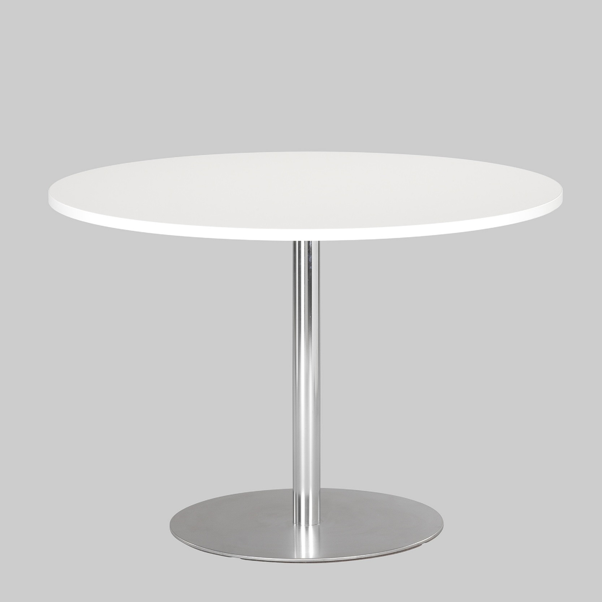 Sitztisch BRIO Ø110 Weiss / Chrom mieten bei ADEXPO