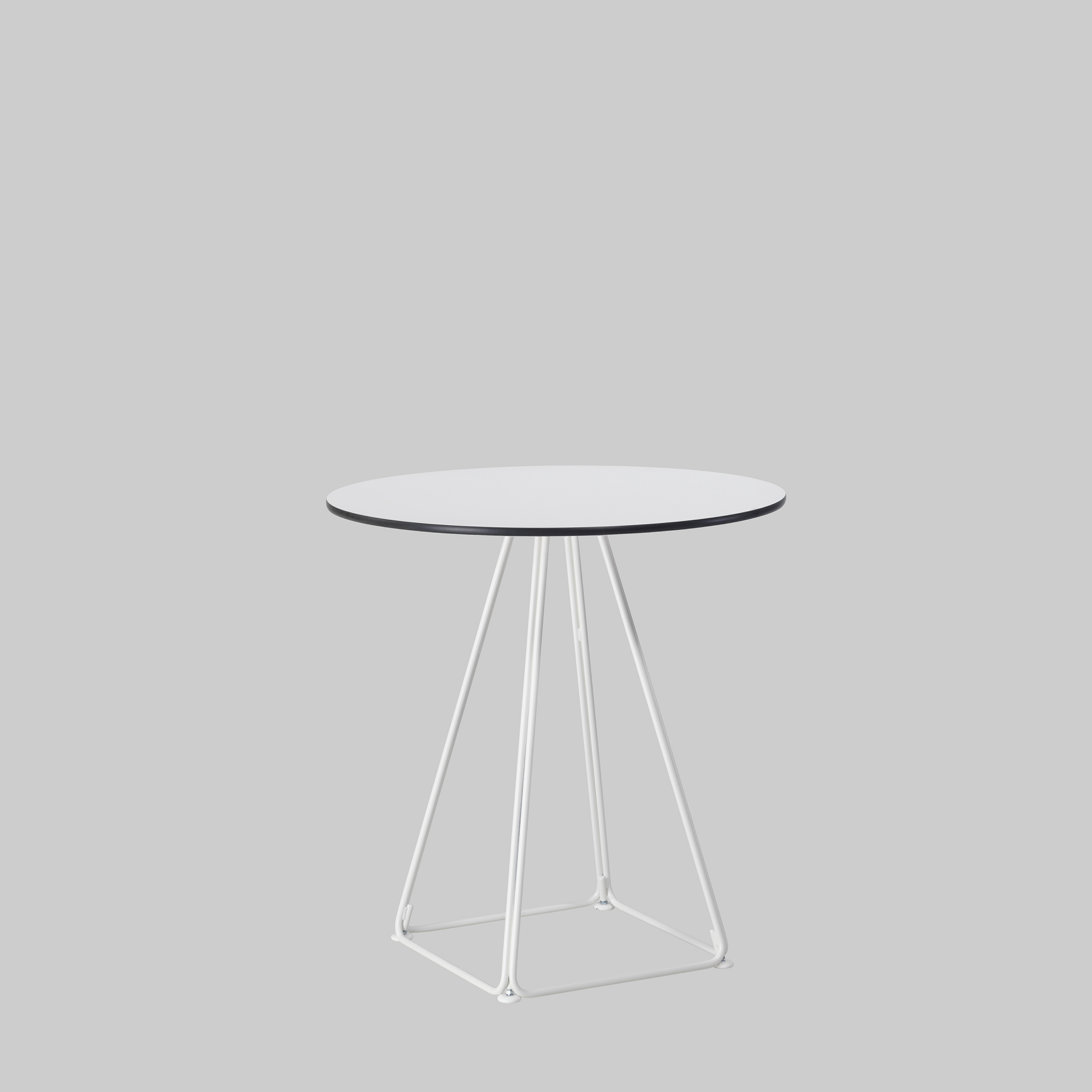Sitztisch LUNAR Ø80 Weiss / Weiss mieten bei ADEXPO