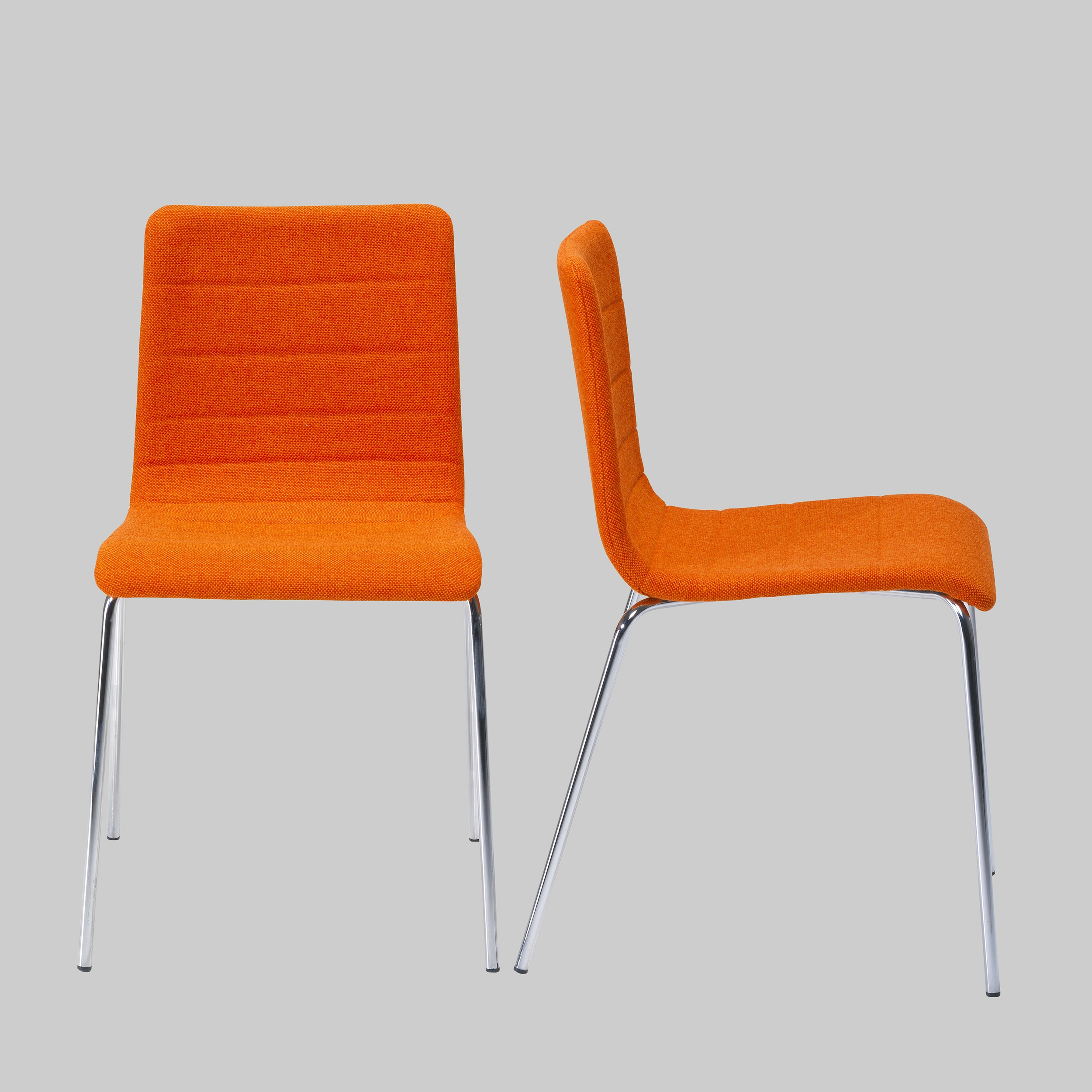 Stuhl FARO Orange / Chrom mieten bei ADEXPO
