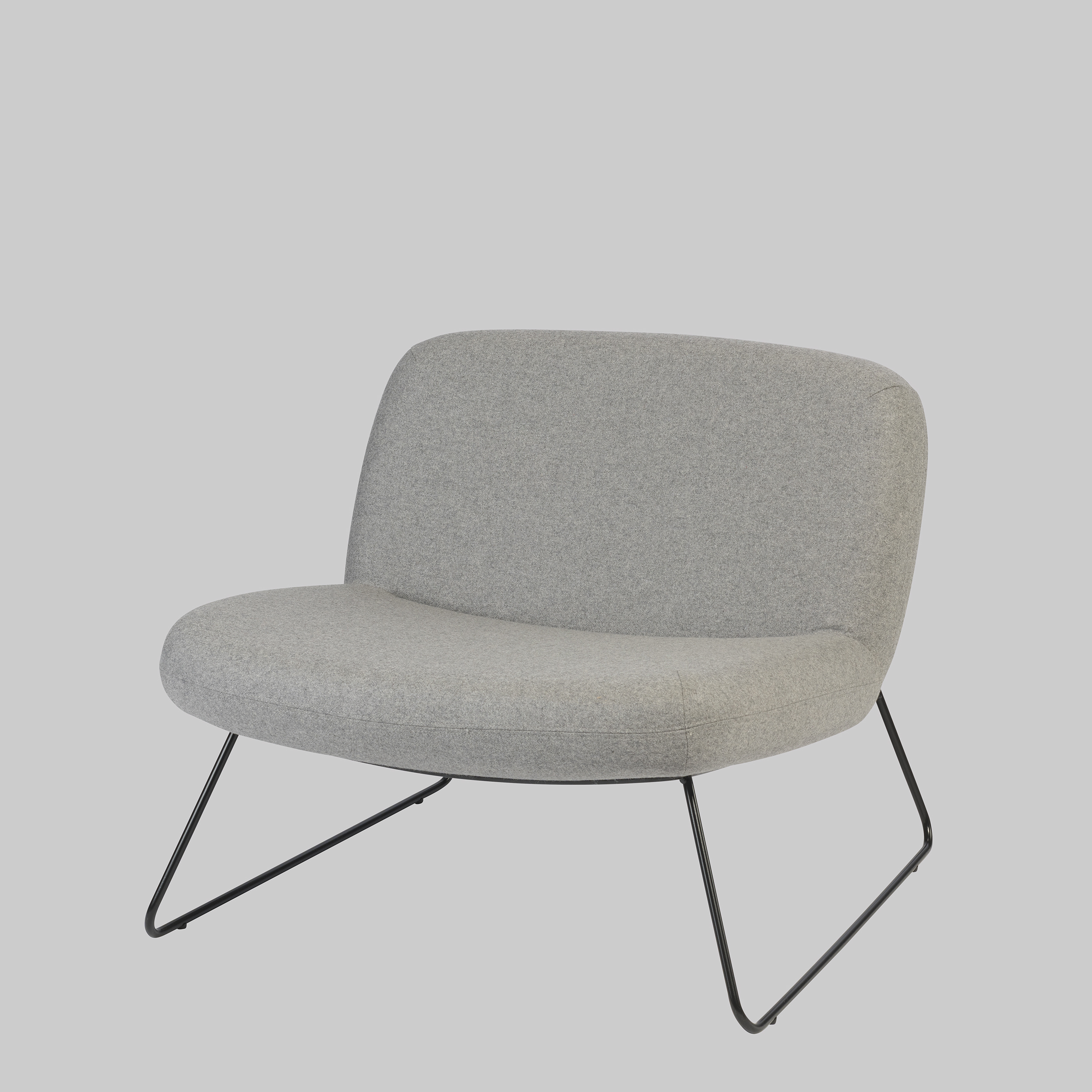 Sessel JAVA Hellgrau / Schwarz mieten bei ADEXPO