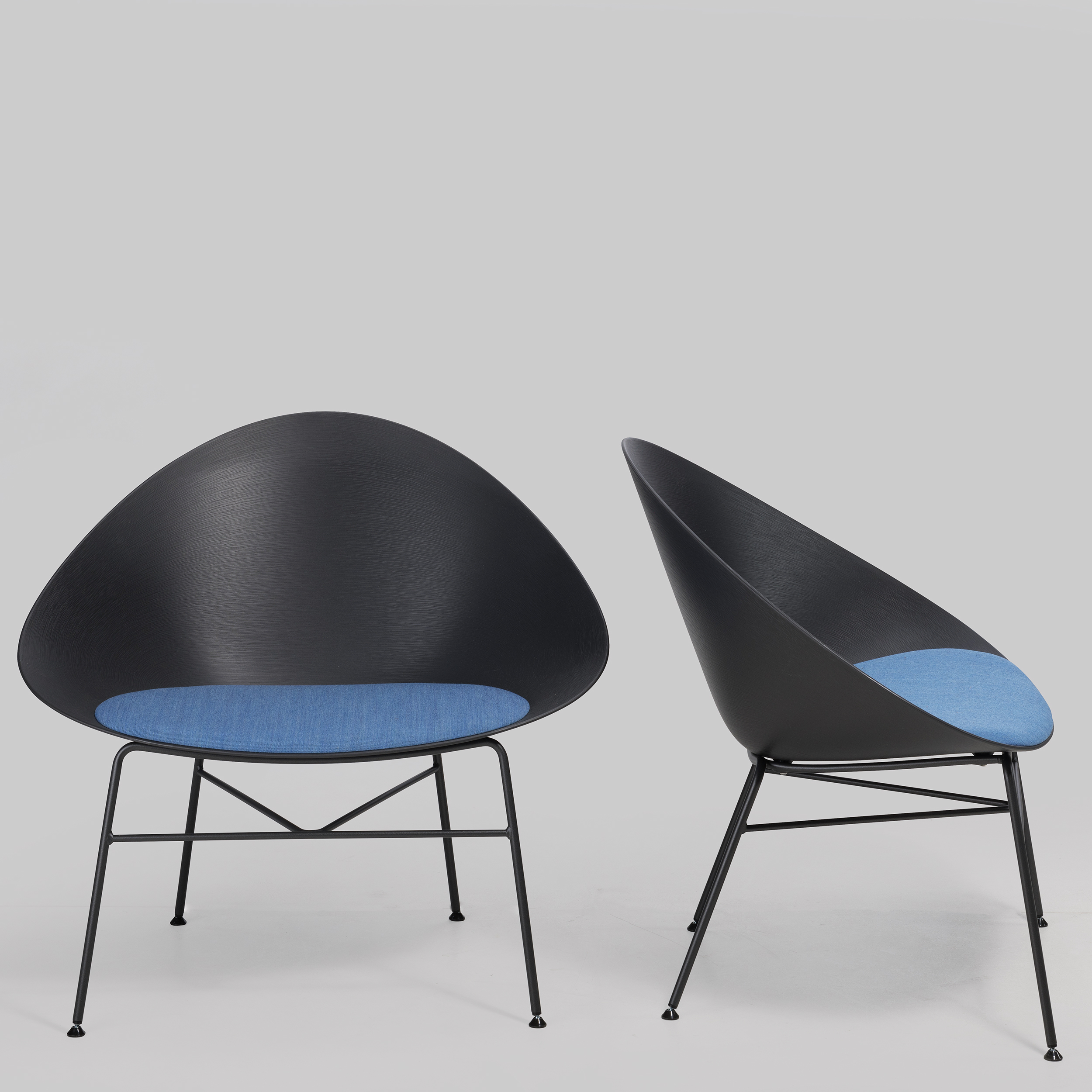 Sessel ADELL Schwarz / Blau / Schwarz mieten bei ADEXPO