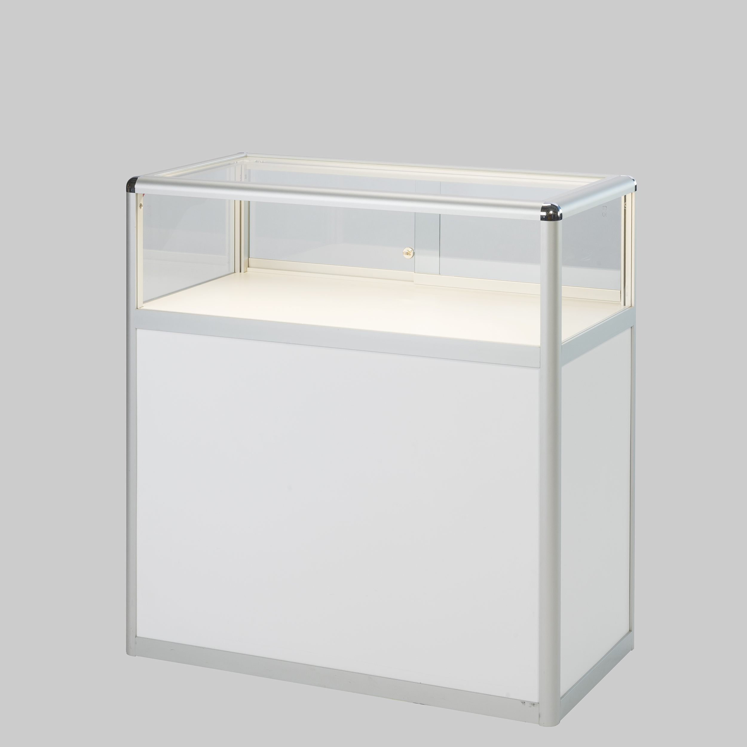 Tischvitrine ORLY Weiss mieten bei ADEXPO
