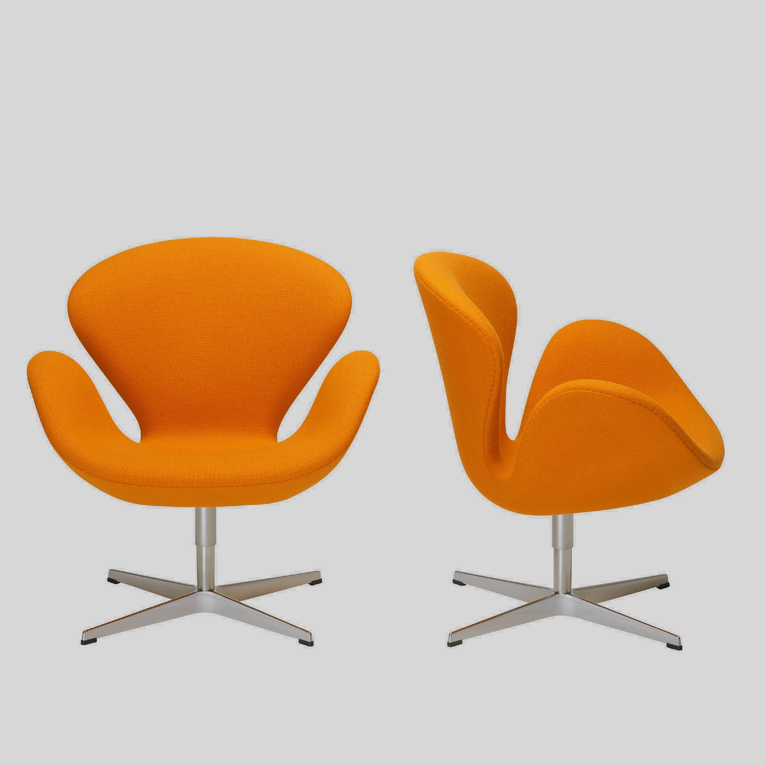 Sessel SWAN Orange / Aluminium mieten bei ADEXPO