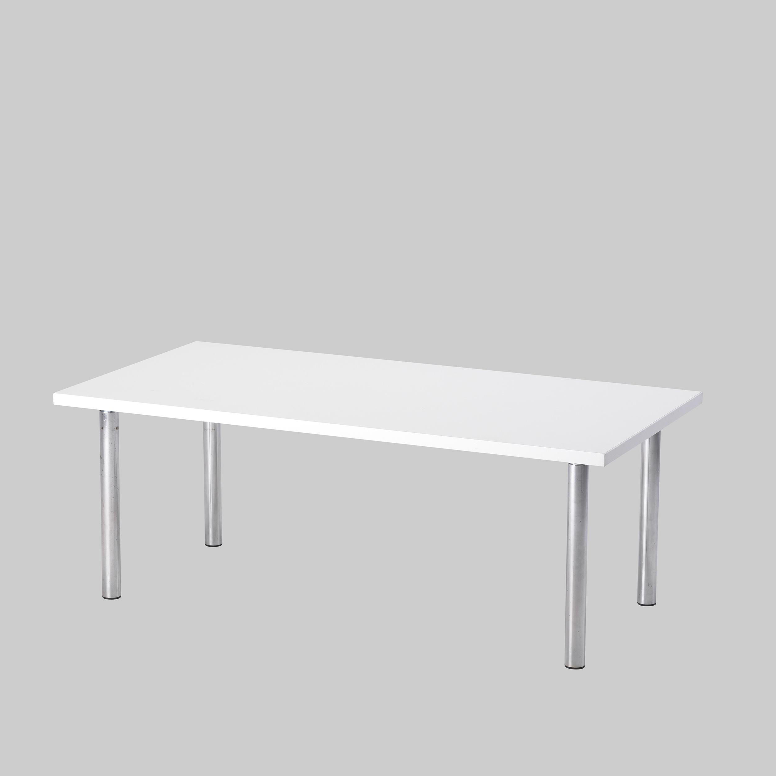 Beistelltisch TWISTER 120×60 Weiss / Chrom mieten bei ADEXPO
