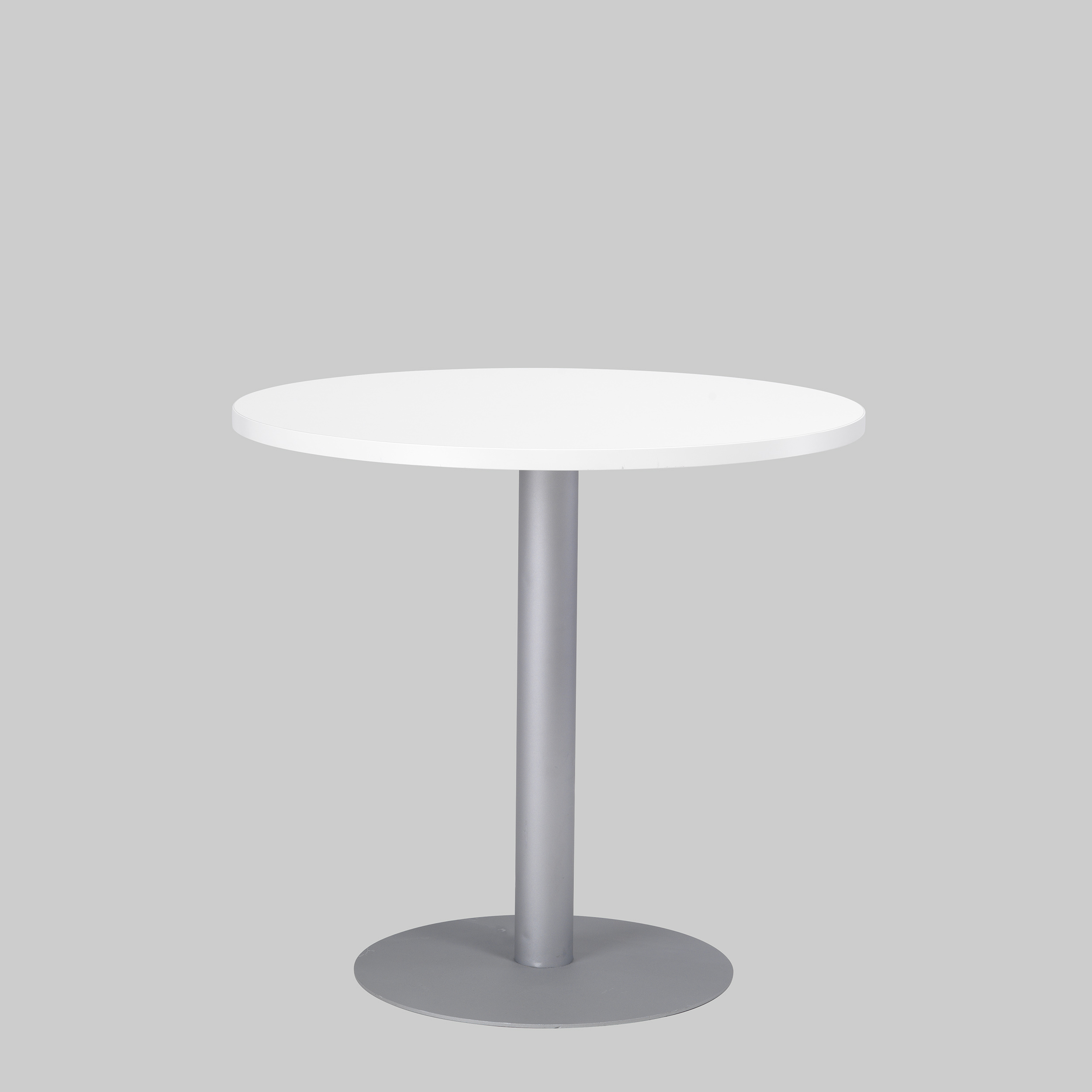 Sitztisch PUB Ø80 Weiss / Aluminium mieten bei ADEXPO