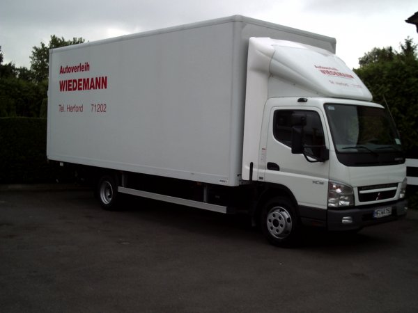 Transporter/LKW Gruppe E - 7,5t Koffer mit Hebebühne (XXL) mieten bei Autoverleih Heinz Wiedemann