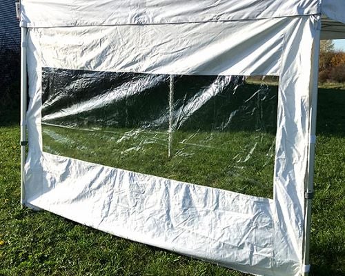 Seitenplane für Faltzelte mieten – 3 m oder 4 m, mit Fenster oder Tür – 2