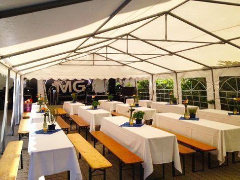 Gartenparty-Set mieten für 100 Personen