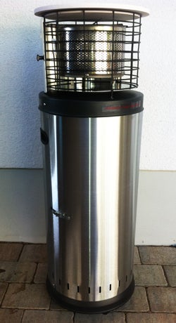 Heizpilz klein bis 8 kW mieten – kompakter Terrassenheizer für Außenbereiche