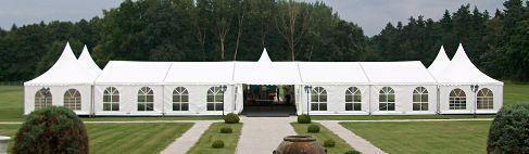 Pagodenzelt mieten 5 x 5 m weiß – Hochzeitszelt inkl. Auf- & Abbau – 3
