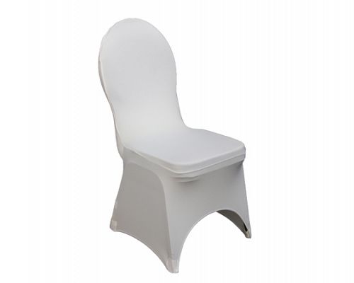 Stuhlhusse weiß stretch mieten – elegante Husse inkl. Reinigung – 2
