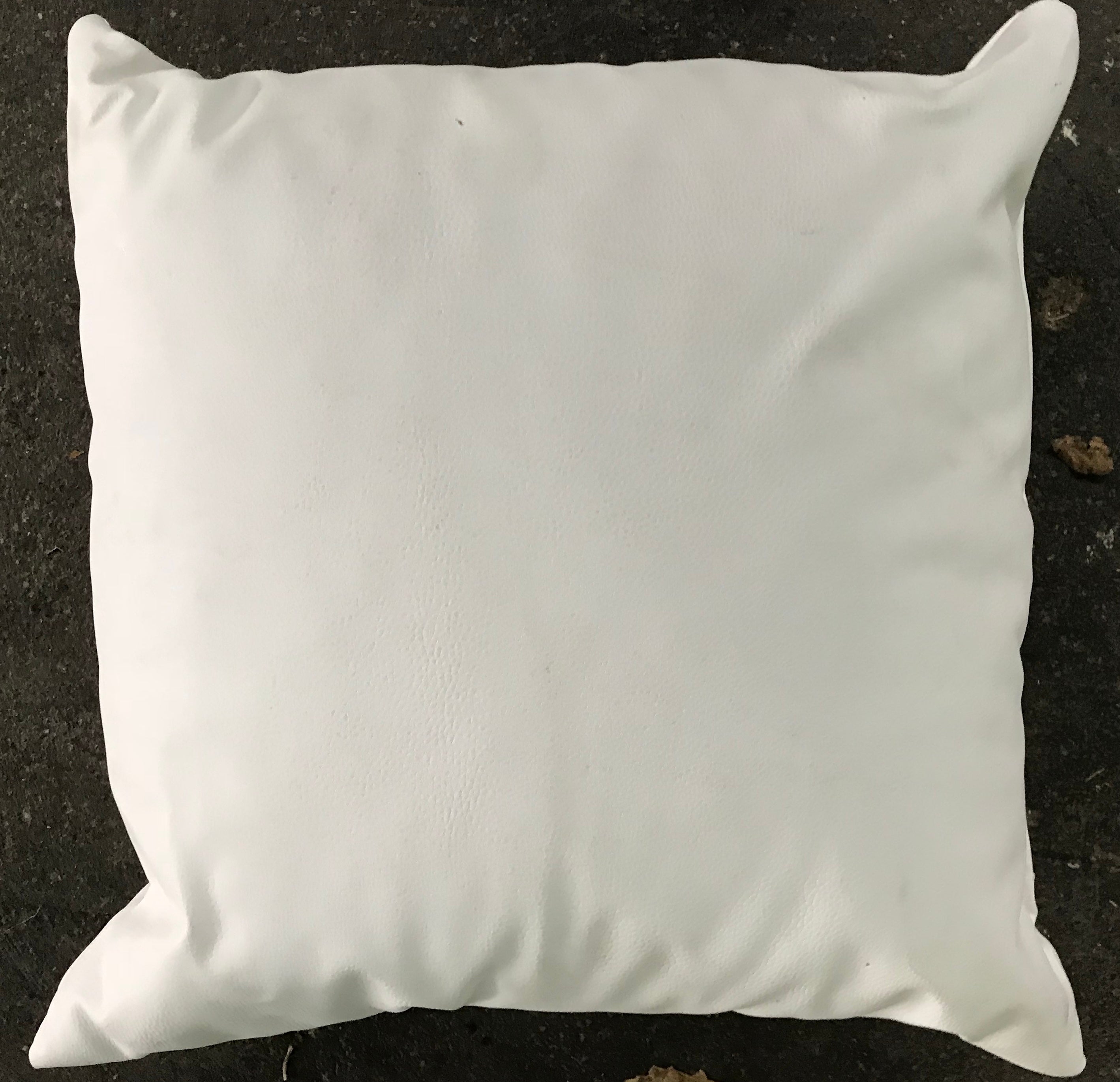 Kissen Kunstleder weiß mieten 30 x 30 cm – Deko-Sitzkissen