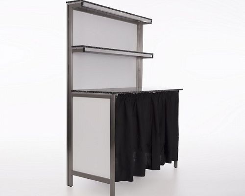 Rückbuffet-Regal 1,25 m mieten – Buffet-Regal für Catering leihen
