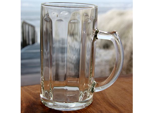 Bierkrug 0,5 l mieten – Glas-Bierkrug für Feste & Biergarten (VPE 23)