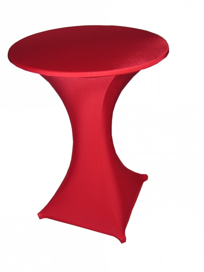 Stehtisch inkl. Husse stretch rot