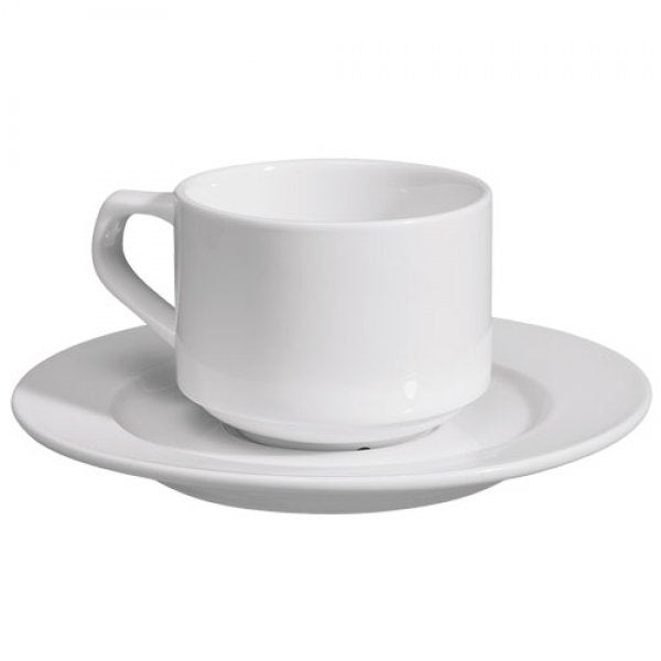 Kaffeetasse mit Unterteller mieten – VPE 40 Stück, gereinigt