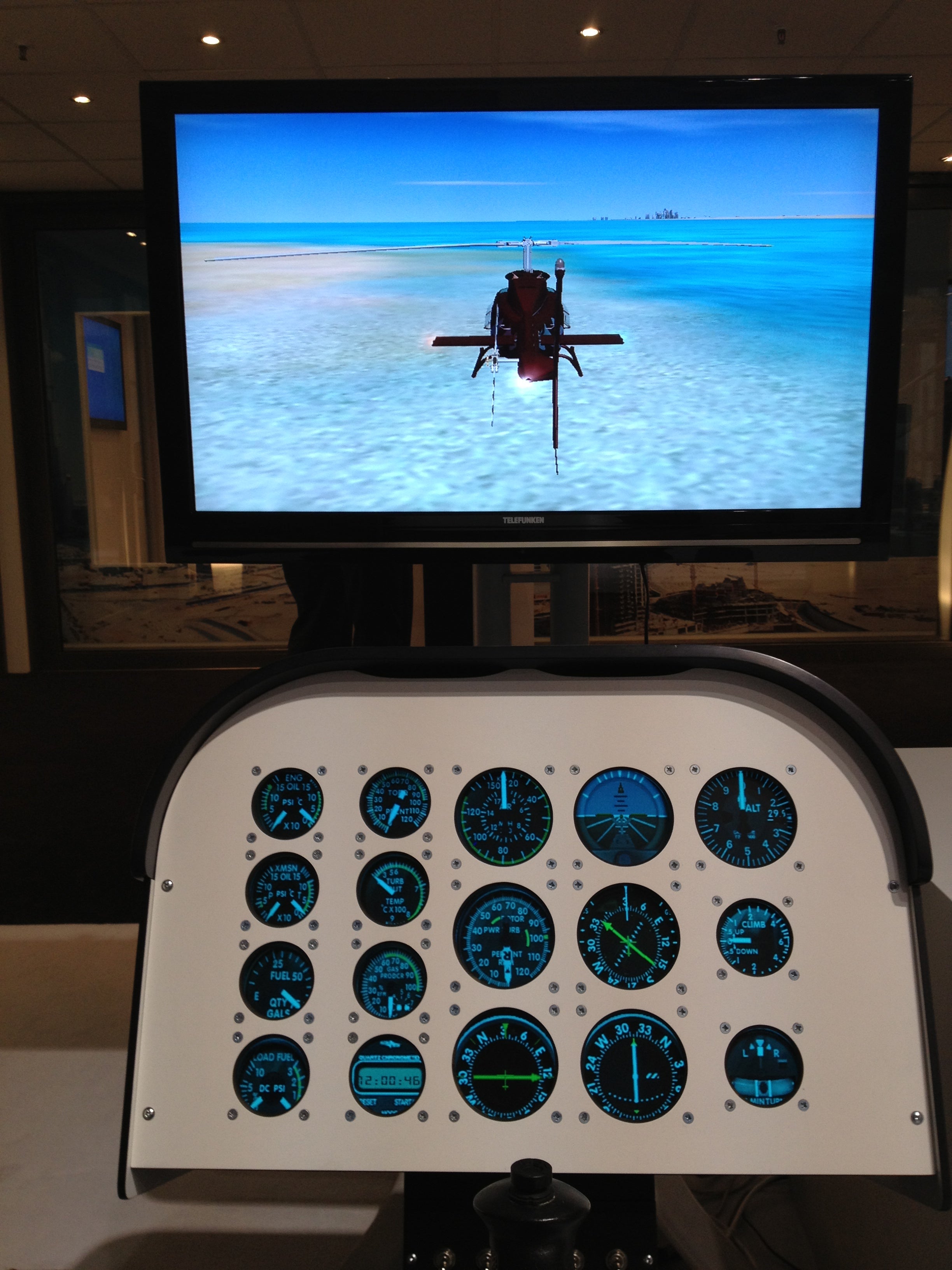 Flugsimulator mieten – Hubschrauber-Simulator (Helikopter) mit Cockpit-Steuerung – 2