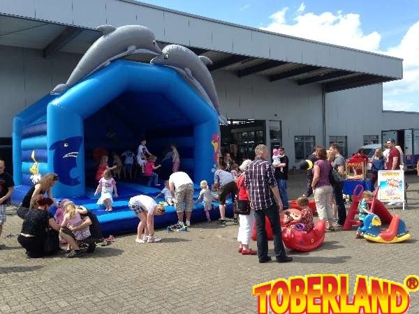 Hüpfburg „Profi“ Delphin mieten bei TOBERLAND