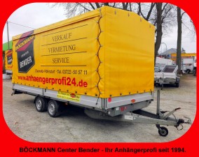 Nr. 9 - Kastenanhänger mit Plane / 3,06 m x 1,65 m x 1,80 m mieten bei Böckmann Center Bender