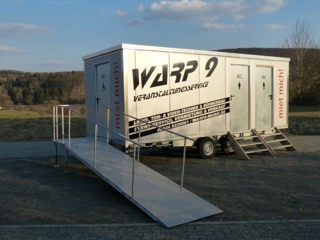 Toilettenwagen zu vermieten / WC Wagen  / Sanitär / Winterfest