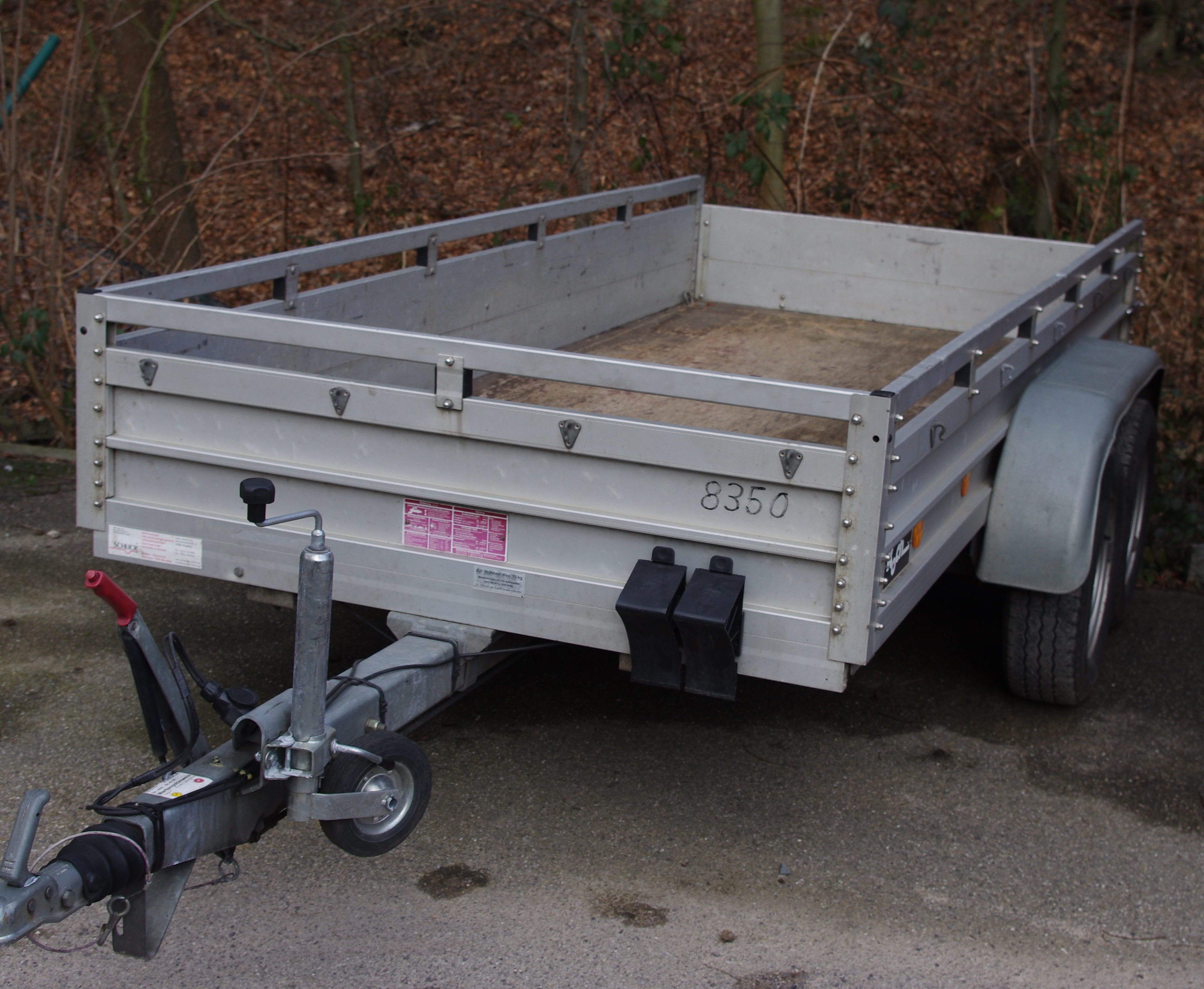 Mietanhaenger Gruppe E (2600 kg) offen, 350 x 150 x 45 cm mieten bei Anhänger-Schlick