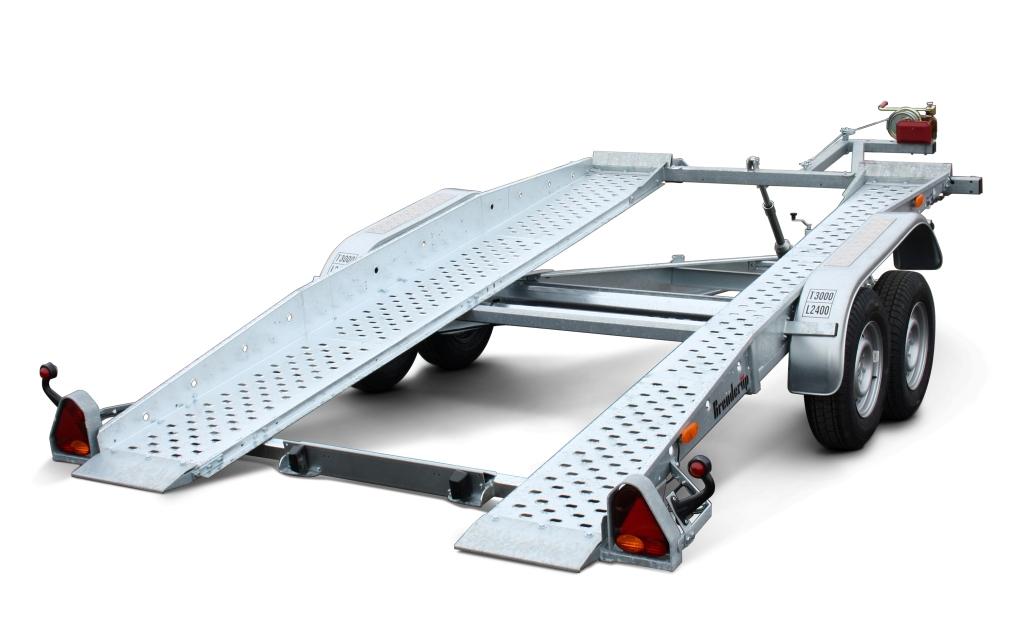 Mietanhaenger Gruppe G (3000 kg) Autotransporter, 400 x 204 cm mieten bei Anhänger-Schlick